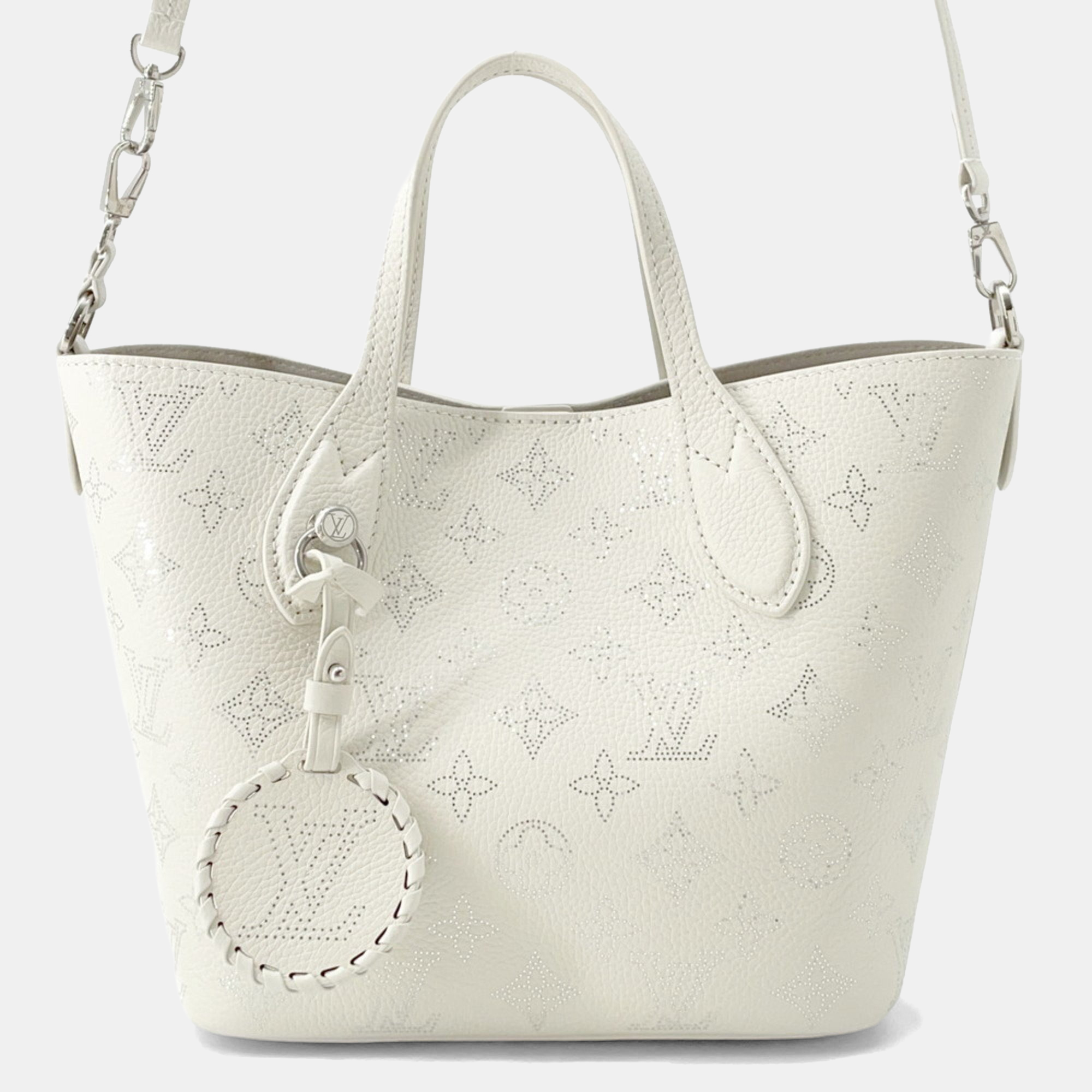 

Louis Vuitton Handbag Monogram Mahina Blossom Pm White