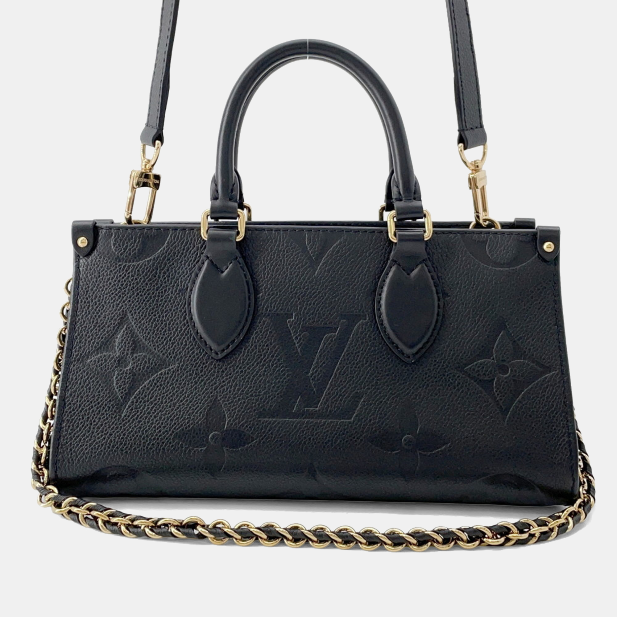 

Louis Vuitton Monogram Empreinte On-The-Go Handbag Ew Black