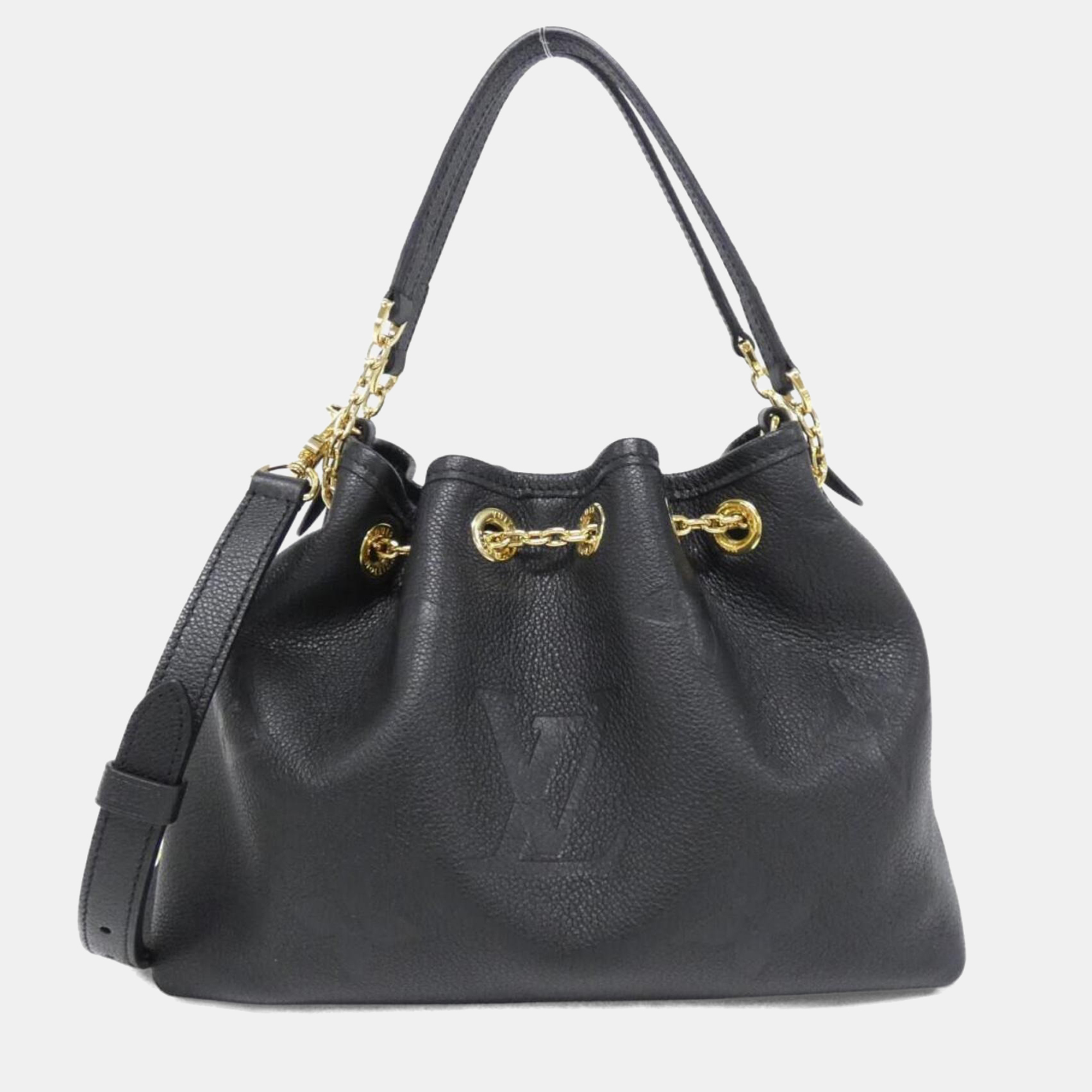 

Louis Vuitton Monogram Empreinte Lv Bundle Handbag, Black