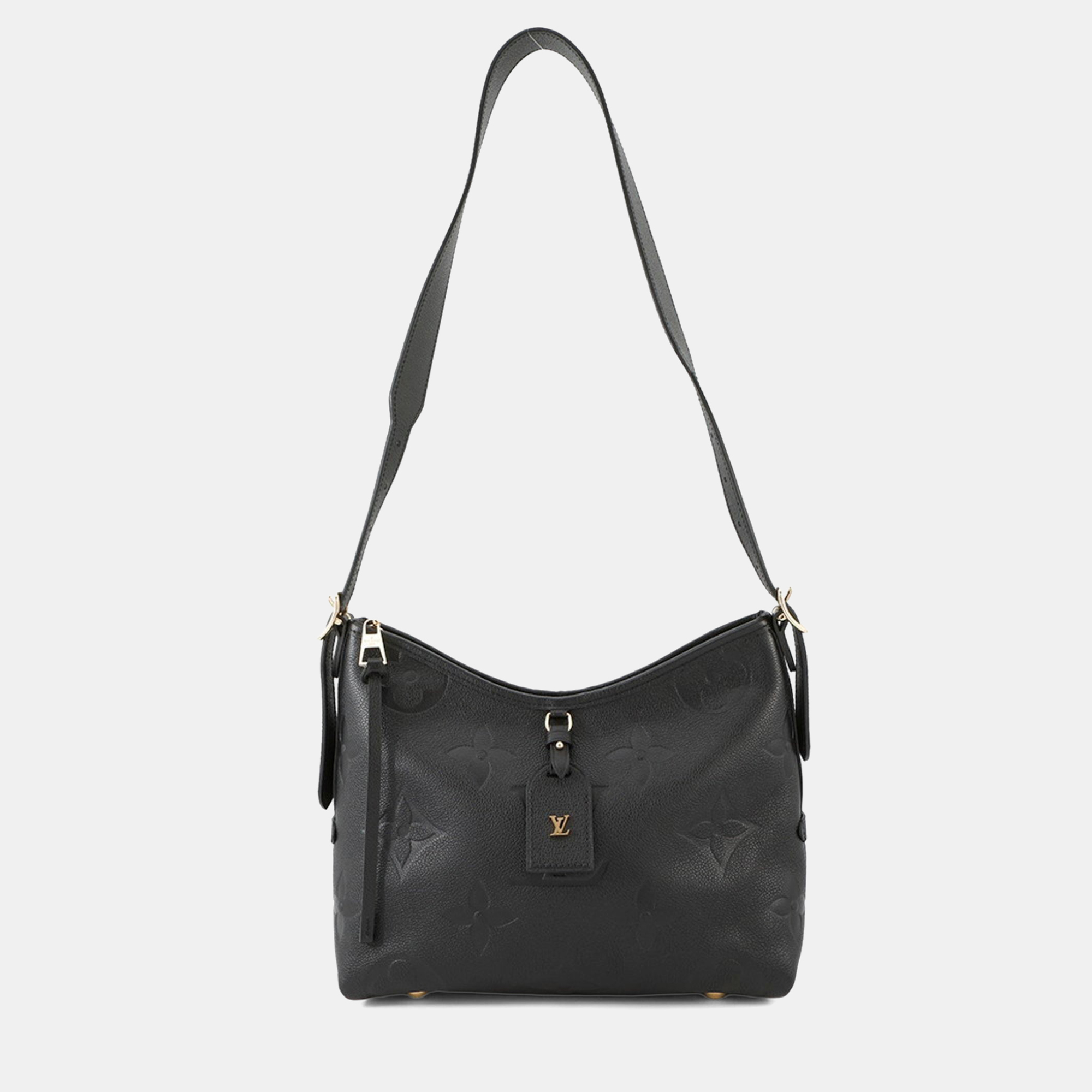

Louis Vuitton Monogram Empreinte Carryall Zip Nm Pm Shoulder Bag Black