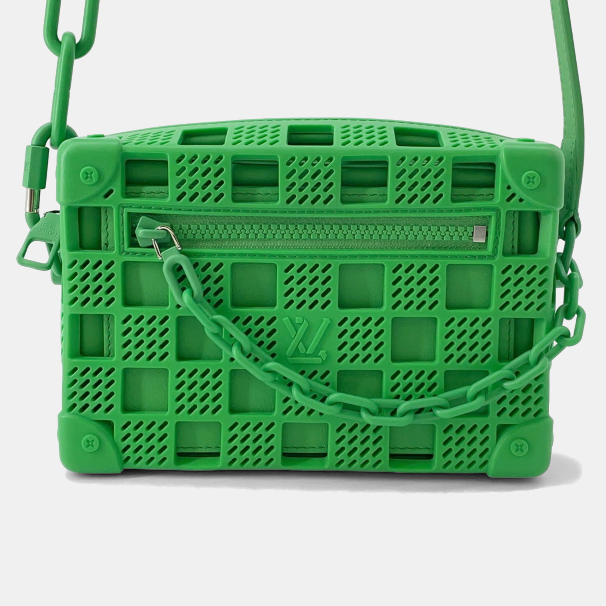 

Louis Vuitton Rubber Mini Soft Trunk Shoulder Bag, Green
