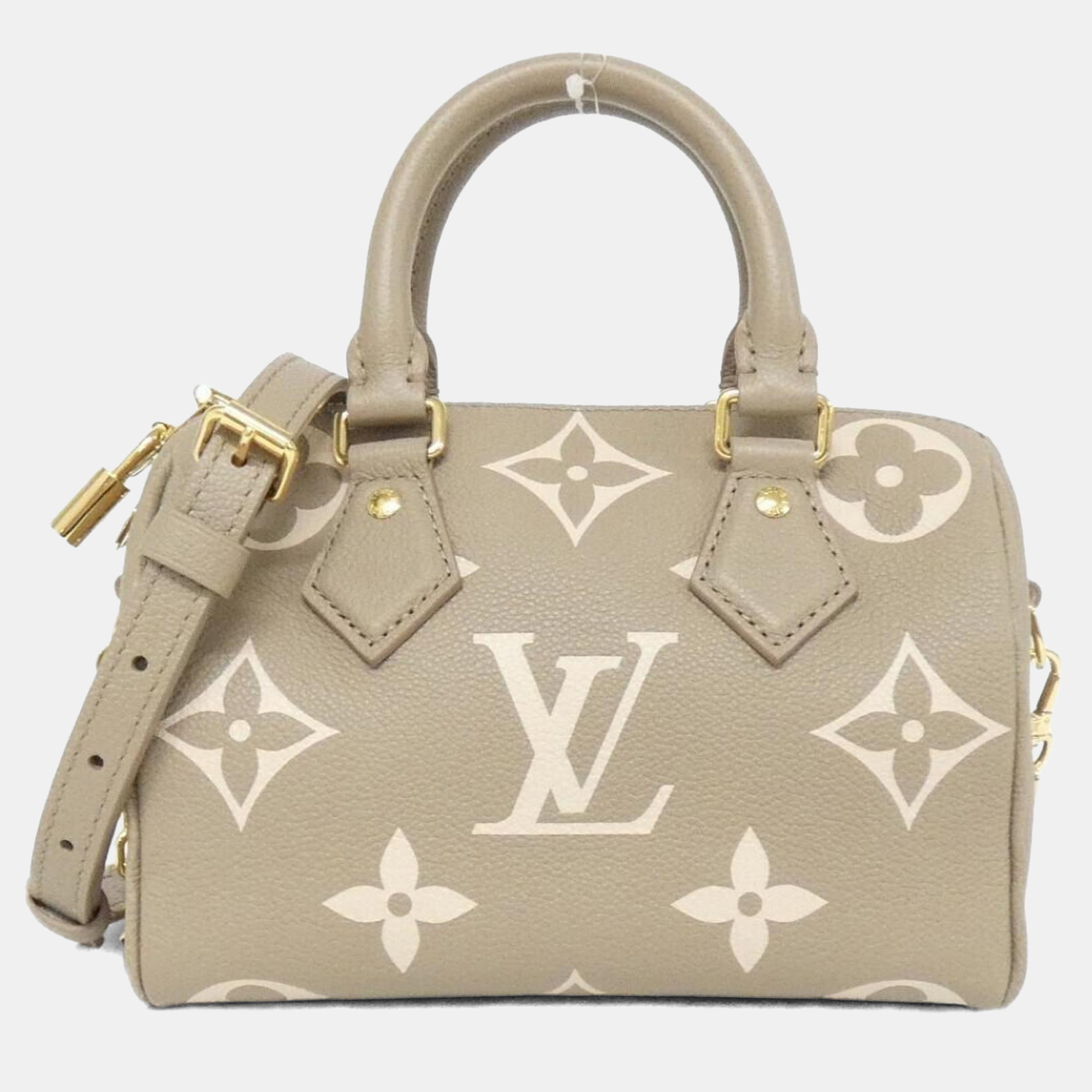 

Louis Vuitton Two-Tone Monogram Empreinte Speedy Bandouliere  Boston Bag, Brown