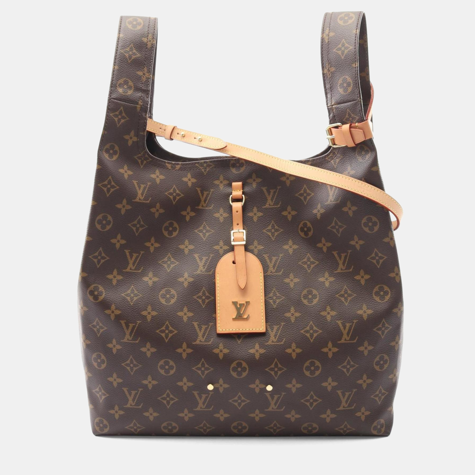 Louis Vuitton Atlantis Gm Handbag Coated Canvas And Leather Monogram Brown