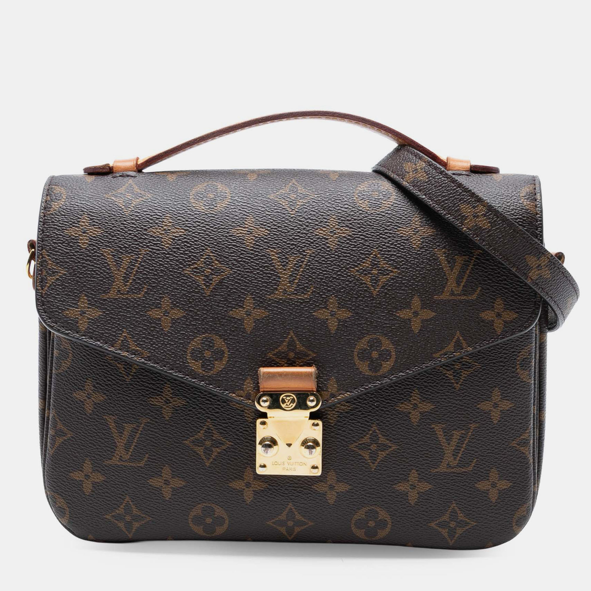 

Louis Vuitton Brown Monogram Pochette Metis
