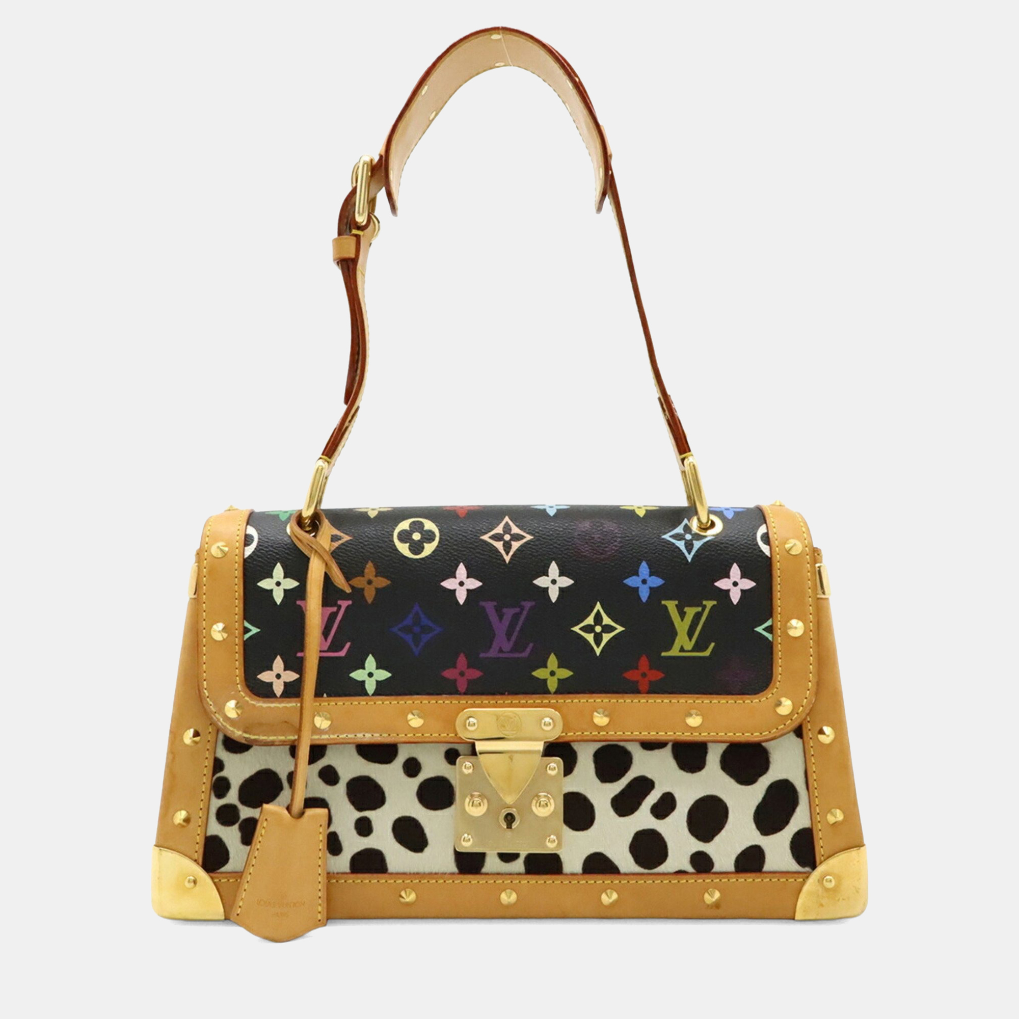 

Louis Vuitton Monogram Multicolore Sac Dalmatian Shoulder Bag In Harako Noir And Black, Multicolor
