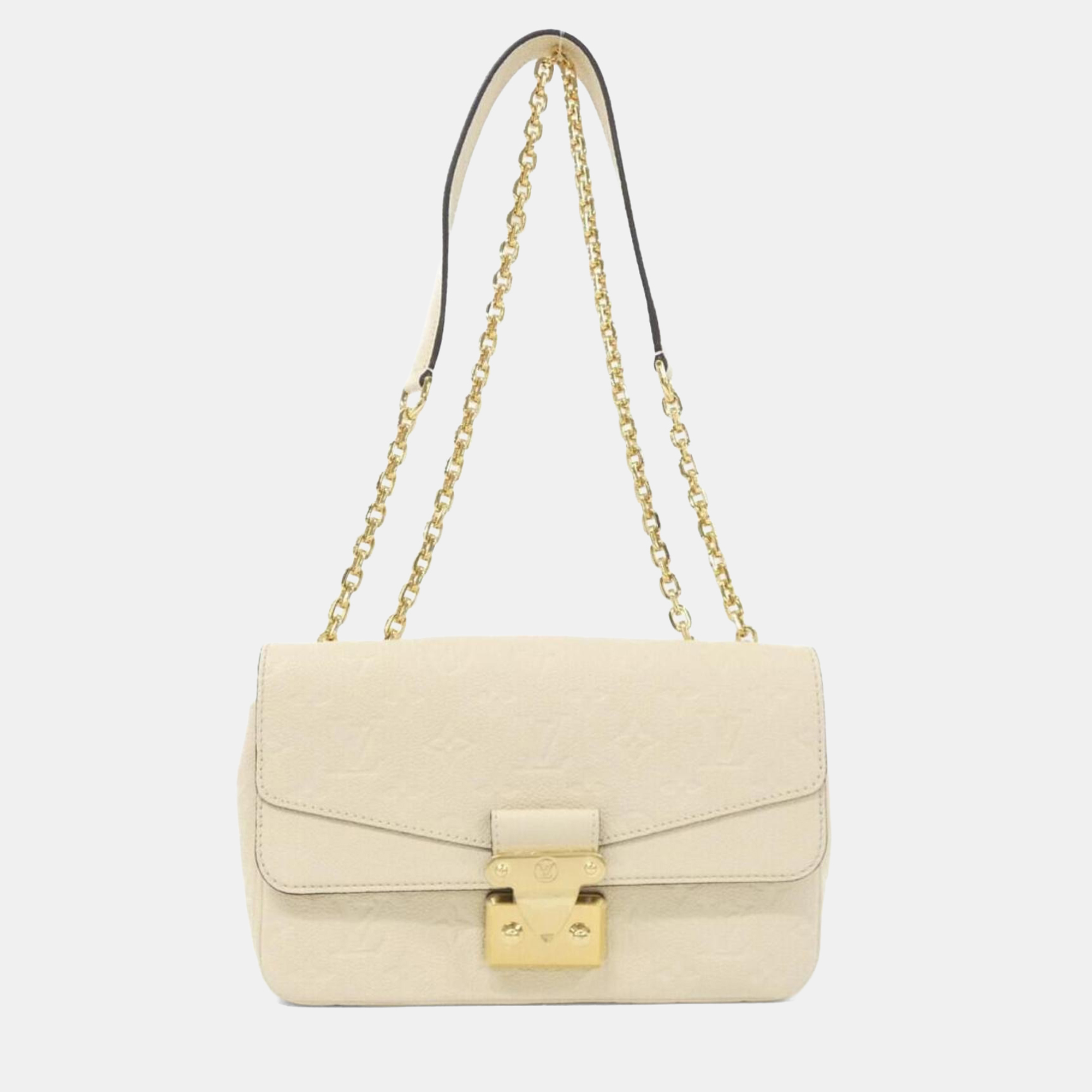 

Louis Vuitton Monogram Empreinte Marceau Shoulder Bag, Cream