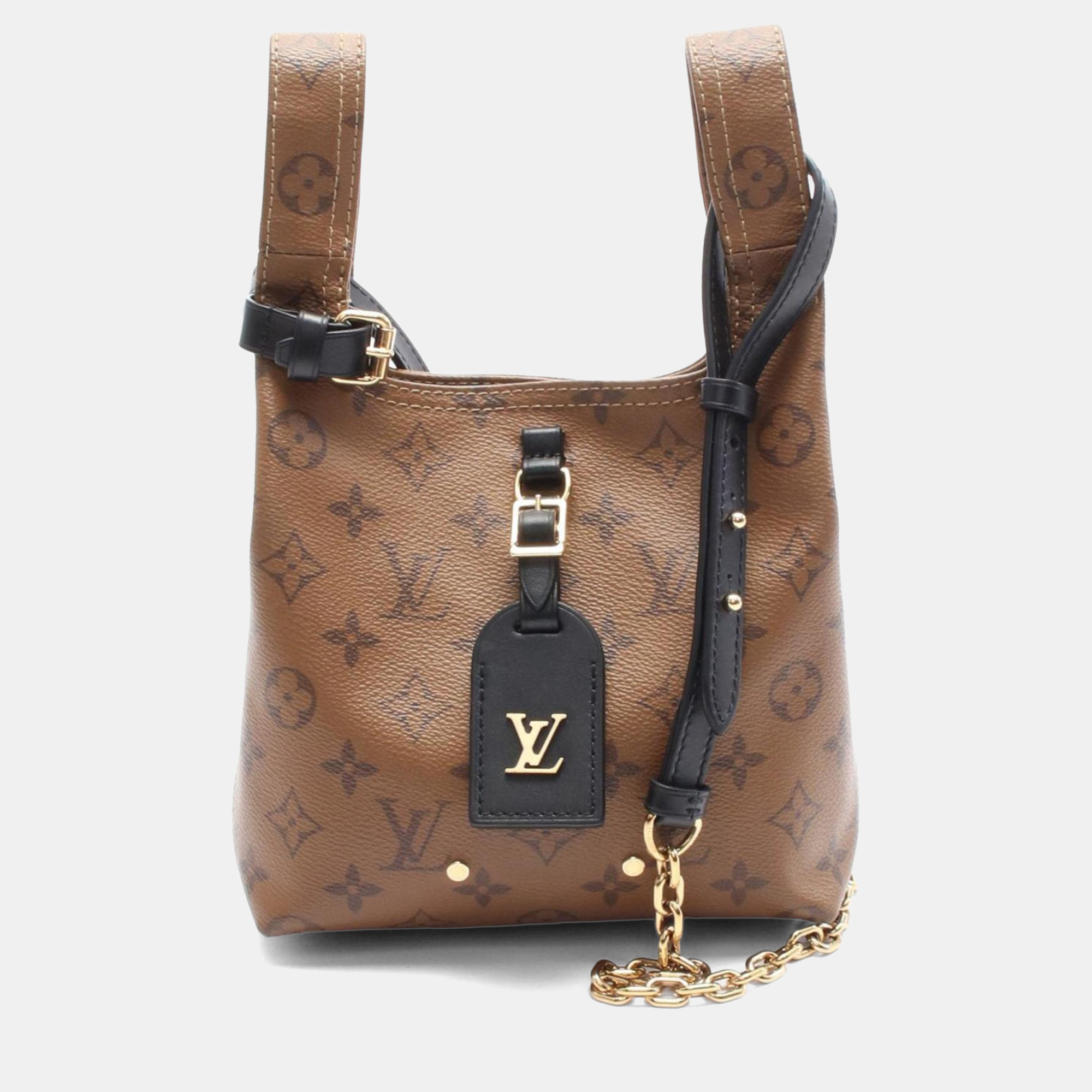 

Louis Vuitton Atlantis Bb Handbag Coated Canvas And Leather Monogram Reverse Brown