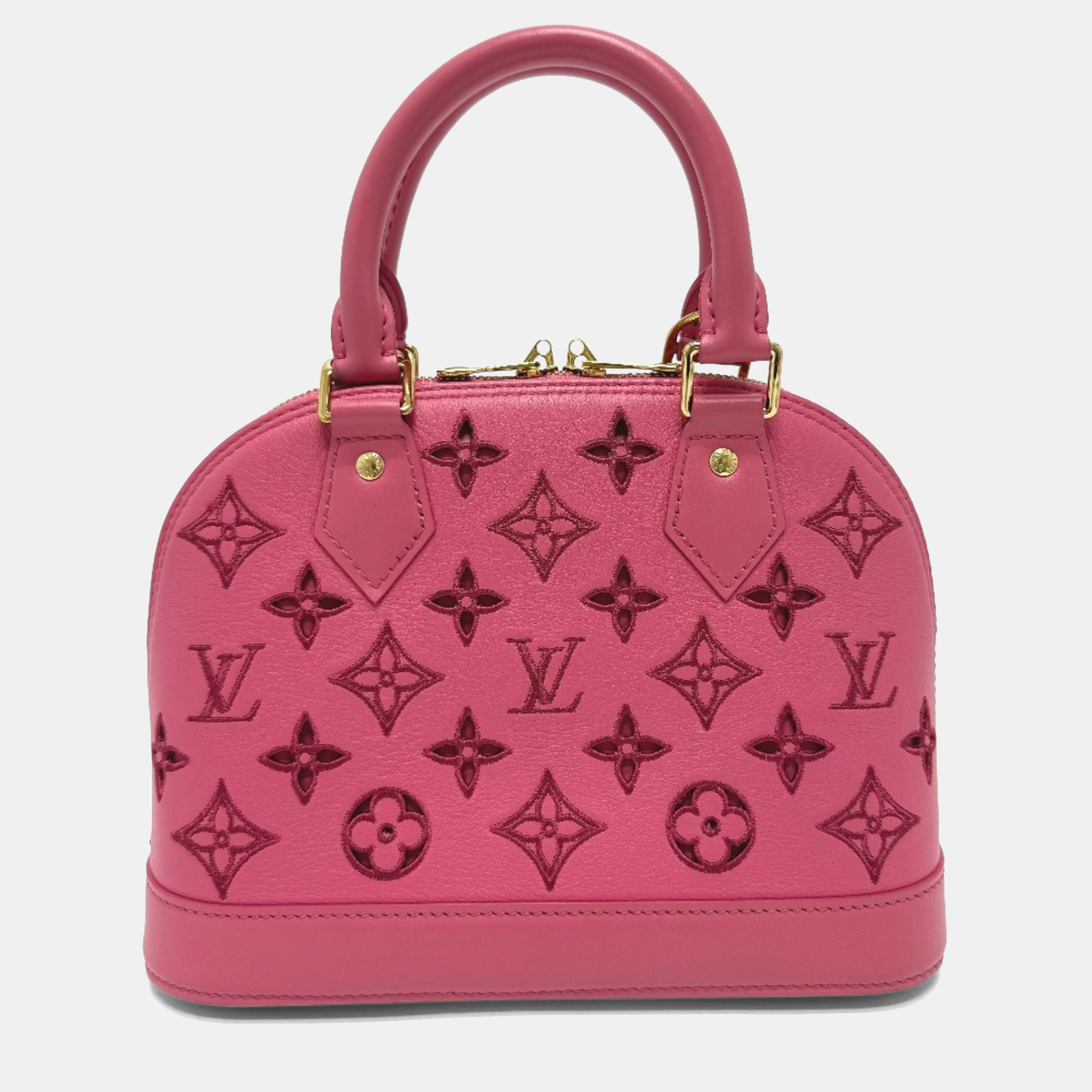 

Louis Vuitton Broderie Anglaise Alma Bb 2-Way Leather Handbag Pink