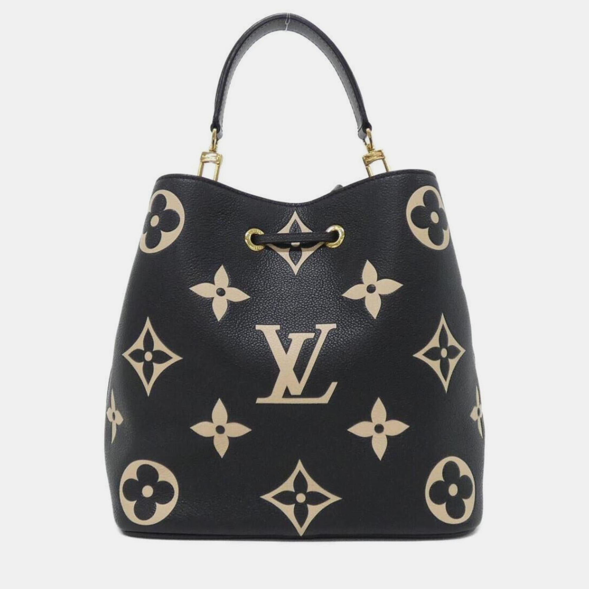 

Louis Vuitton Two-Tone Monogram Empreinte Neo Noe Mm Shoulder Bag, Beige