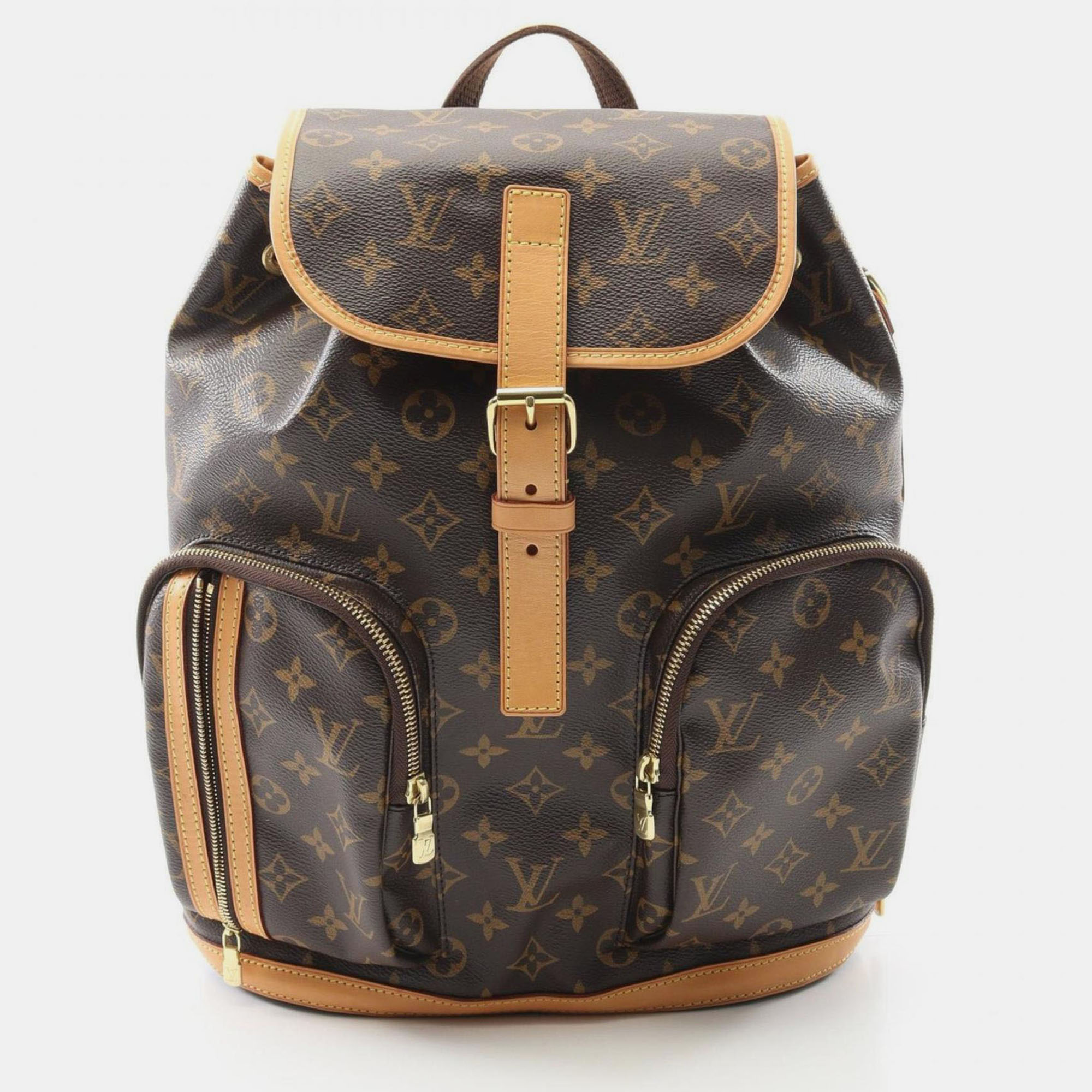 Click to view more detailed imagery on our partner's website Pre-owned Louis Vuitton Sacado Bosphore Backpack Coated Canvas Leather Monogram Brown