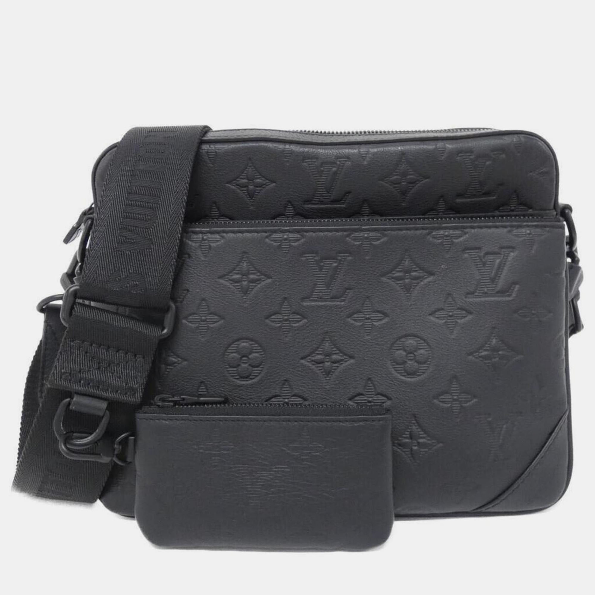 

Louis Vuitton Monogram Shadow Trio Messenger Shoulder Bag, Black