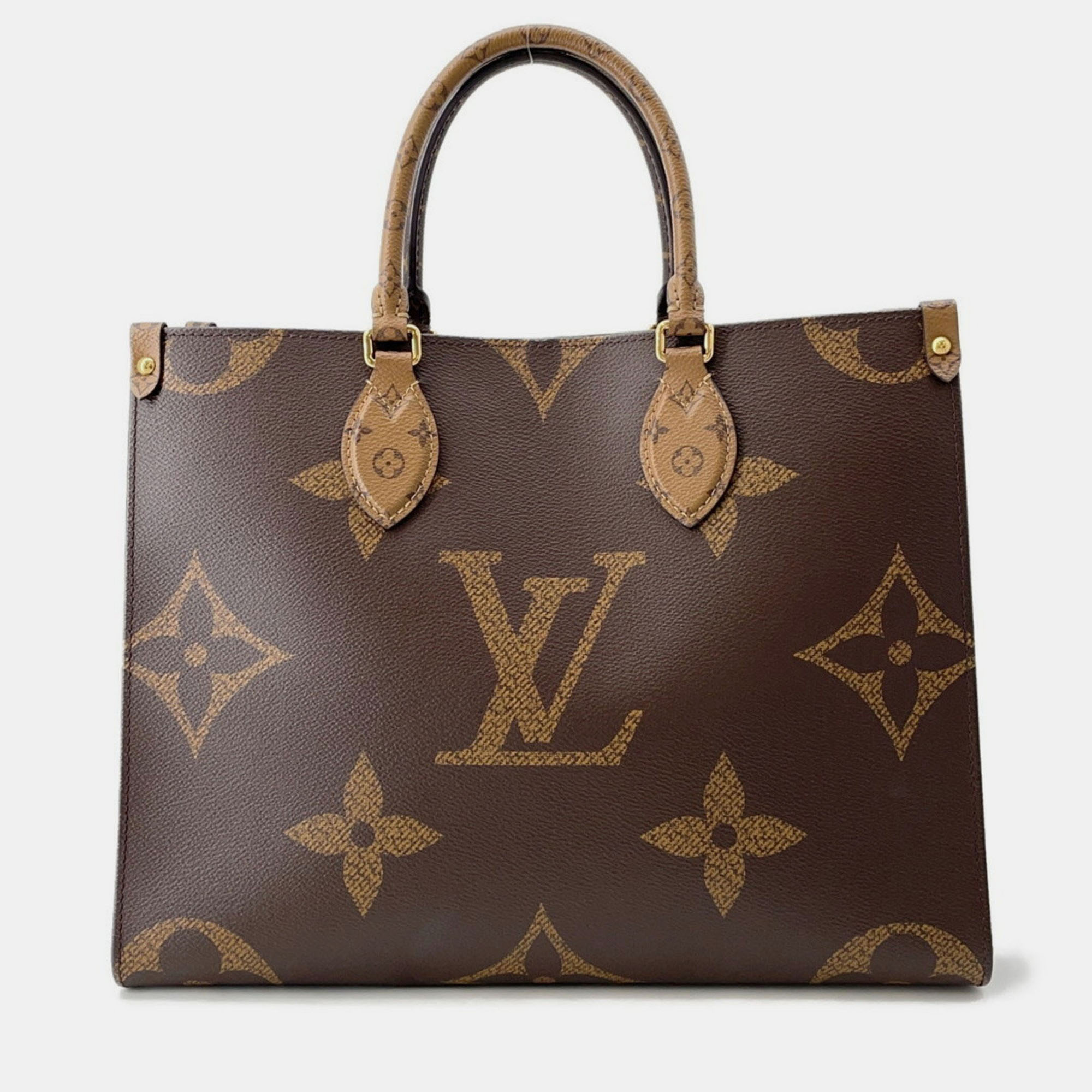 

Louis Vuitton Monogram Shoulder Bag Reverse Giant On-The-Go Mm, Brown
