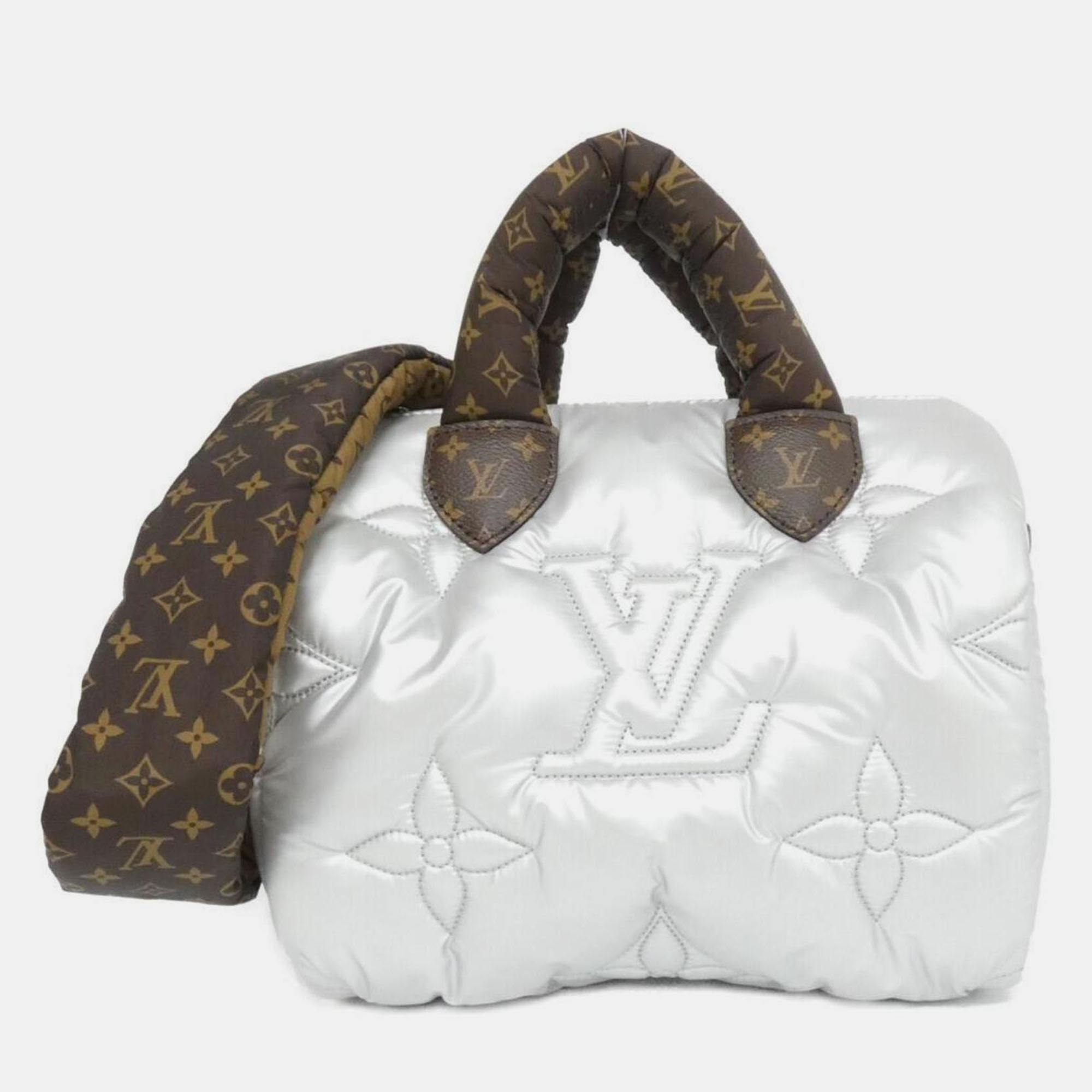 

Louis Vuitton Monogram Lv Pillow Speedy Bandouliere  Boston Bag, Silver