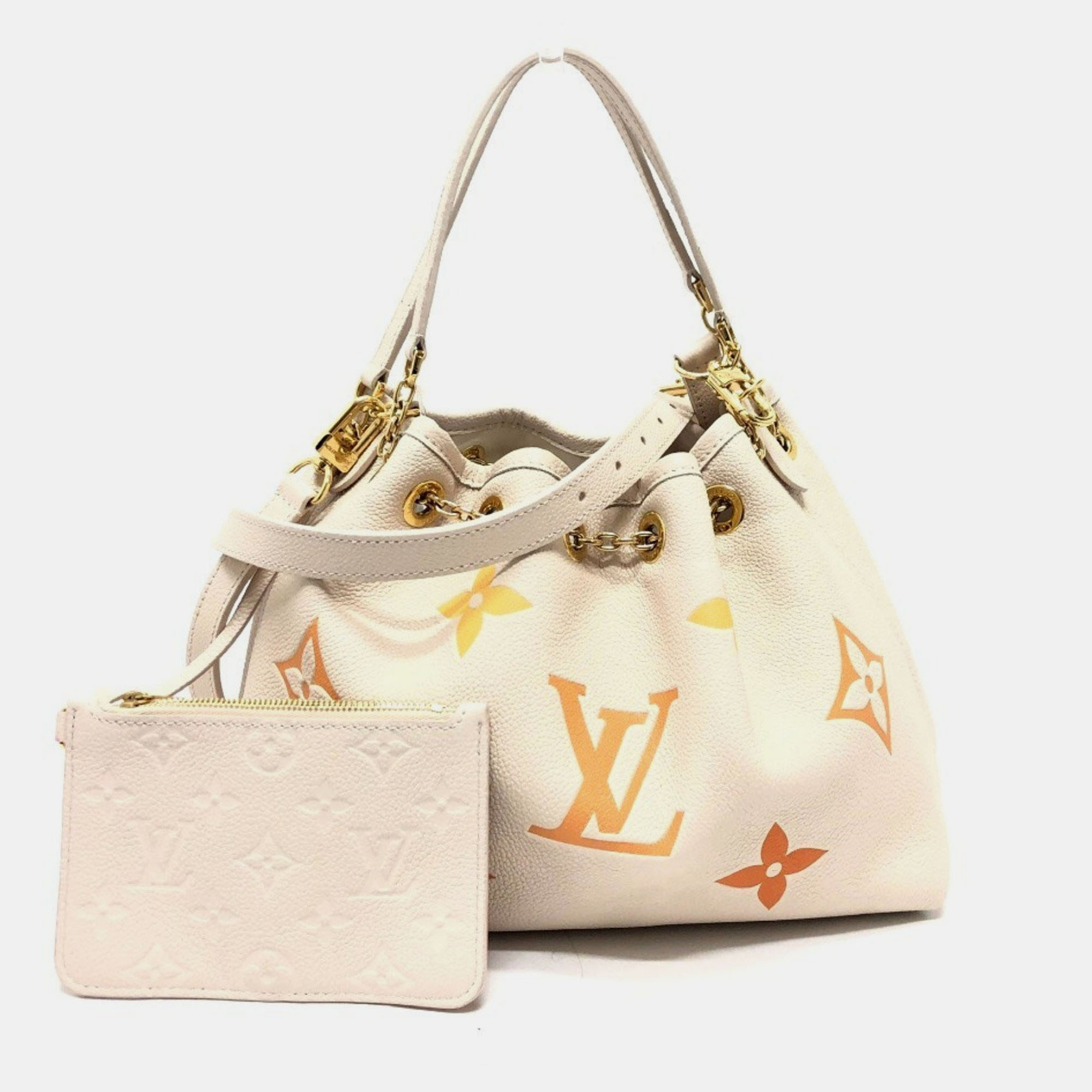

Louis Vuitton Monogram Empreinte Summer Bundle Handbag Leather Beige