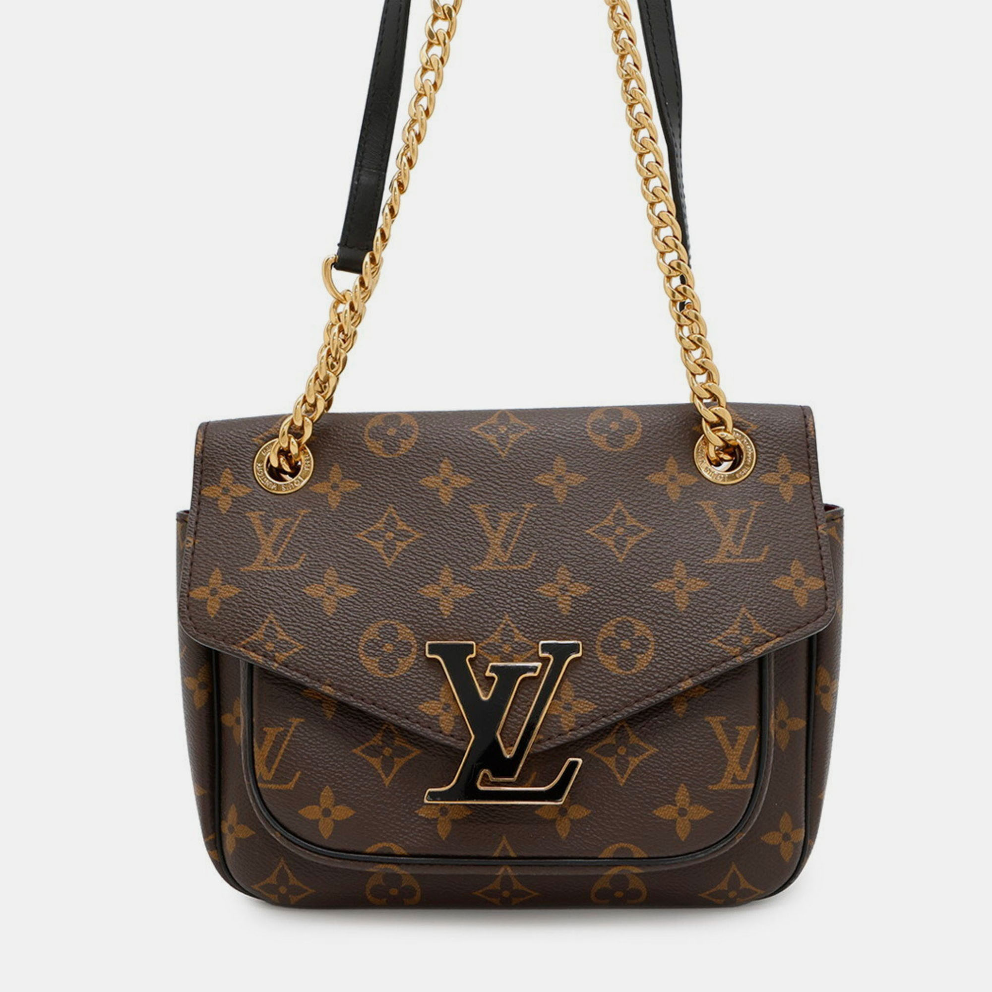 

Louis Vuitton Chain Shoulder Bag Monogram Passy, Brown