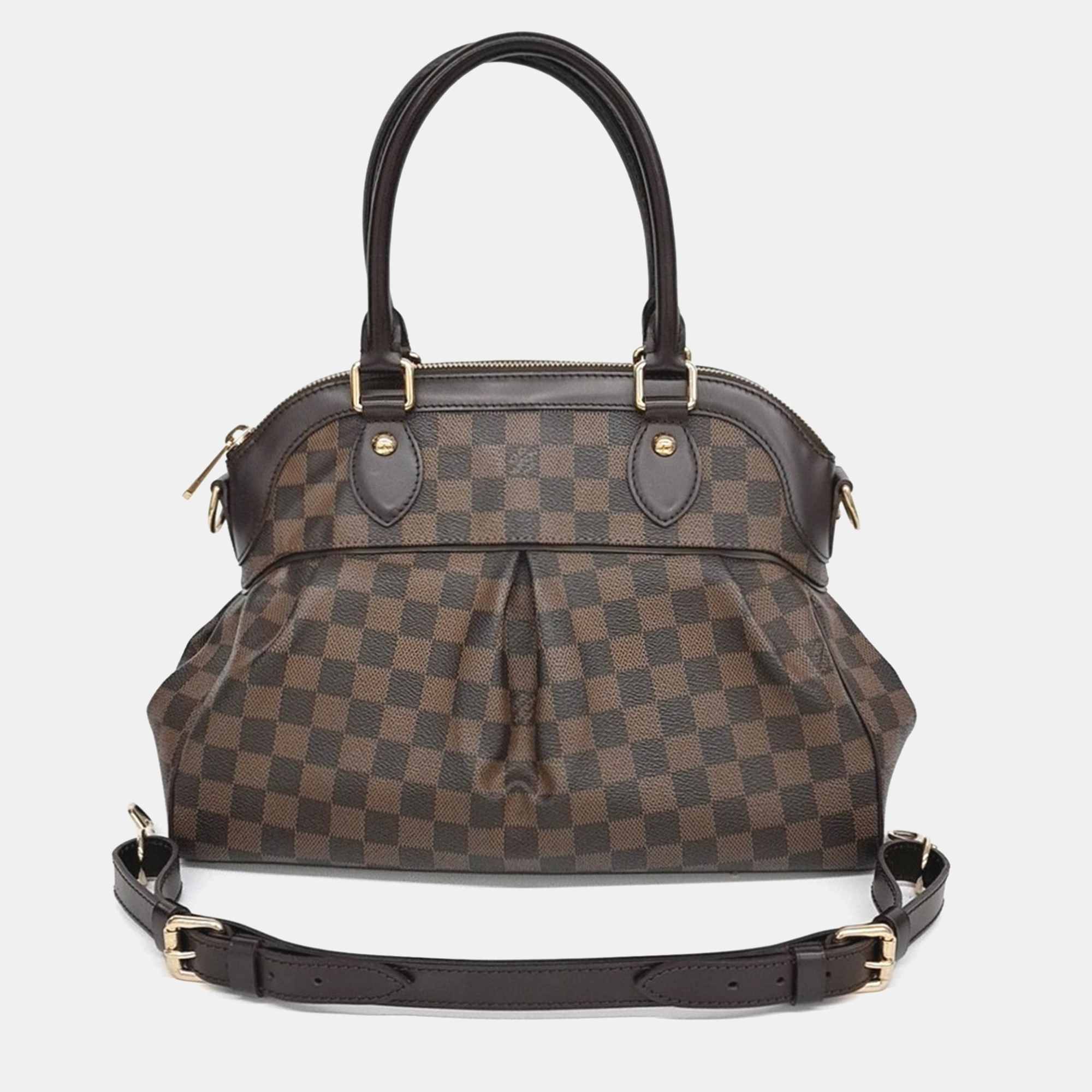 

Louis Vuitton Brown Coated Canvas Damier Trevi PM