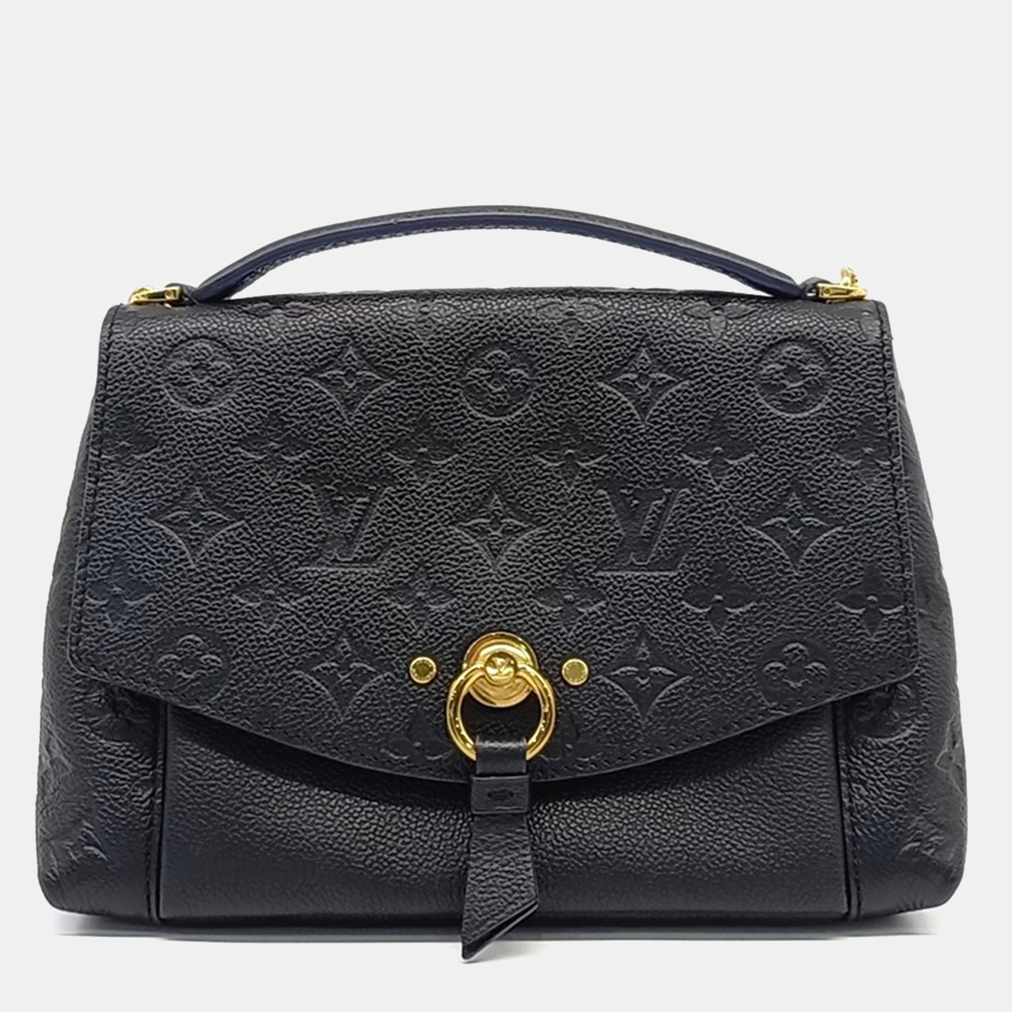 

Louis Vuitton Black Leather Empreinte Blanche BB