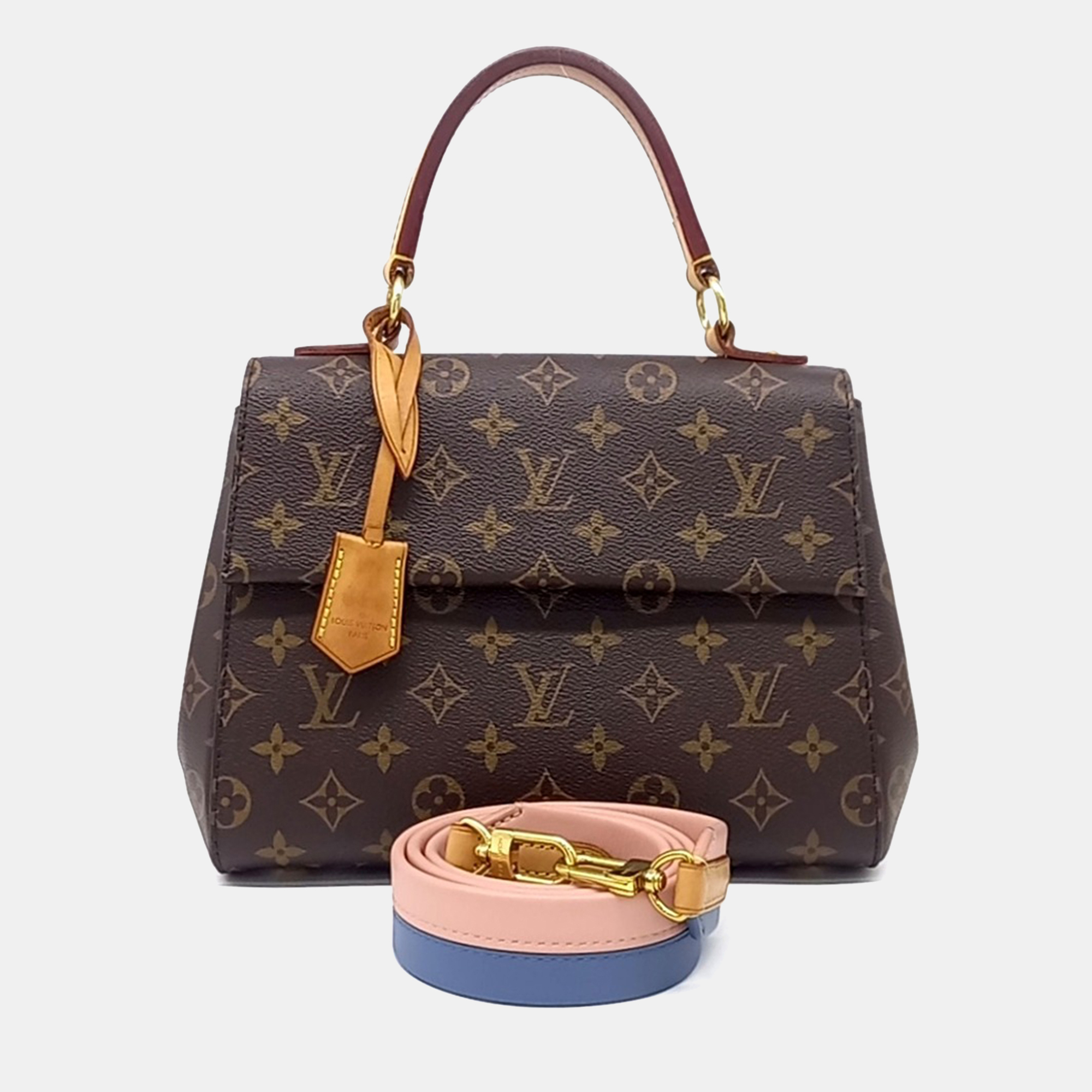 

Louis Vuitton Brown Coated Canvas Monogram Cluny BB