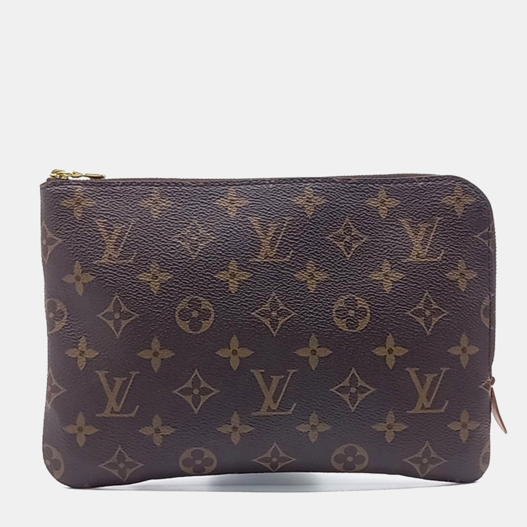 

Louis Vuitton Brown Coated Canvas and Leather Monogram Etu Voyage PM