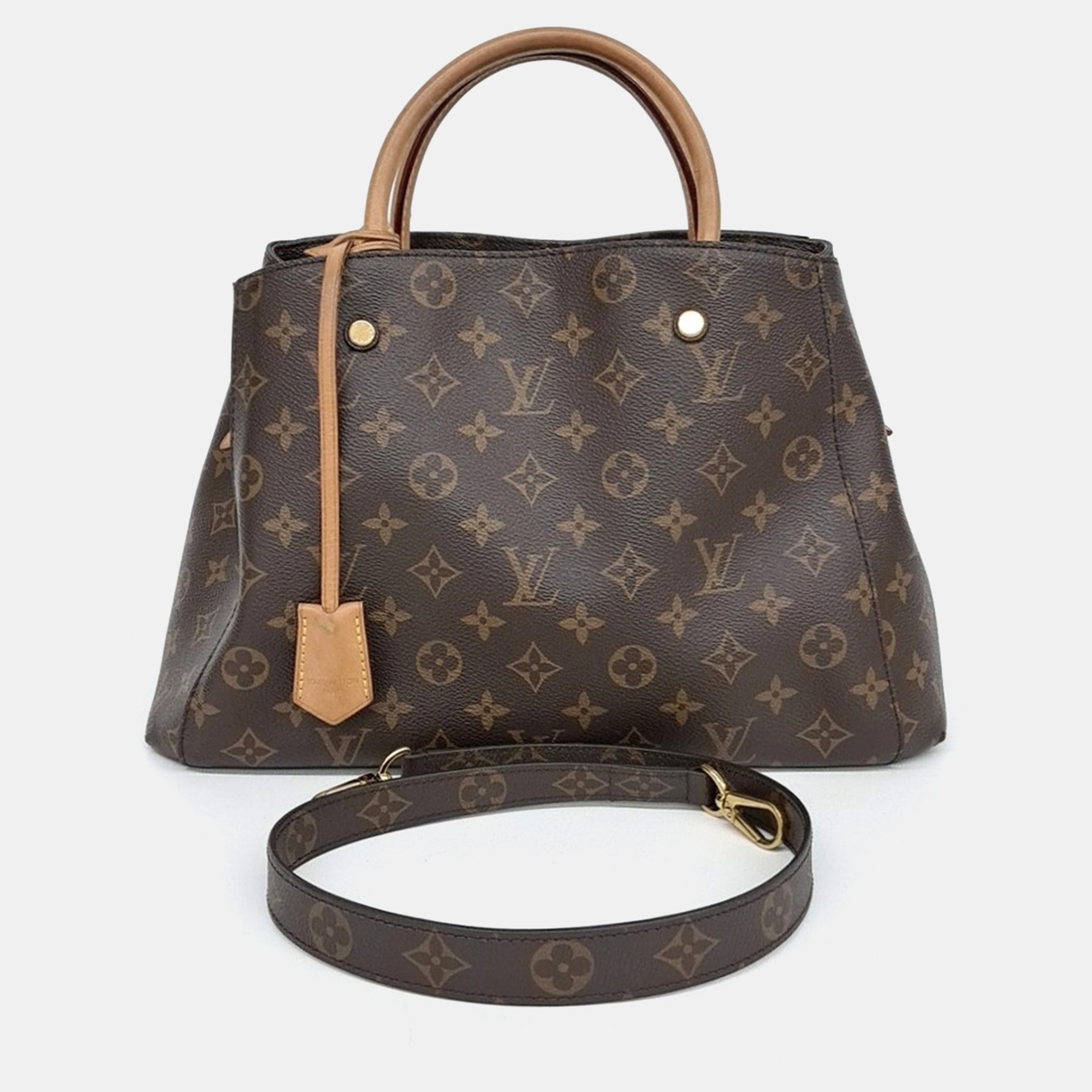

Louis Vuitton Brown Coated Canvas Monogram Montaigne MM