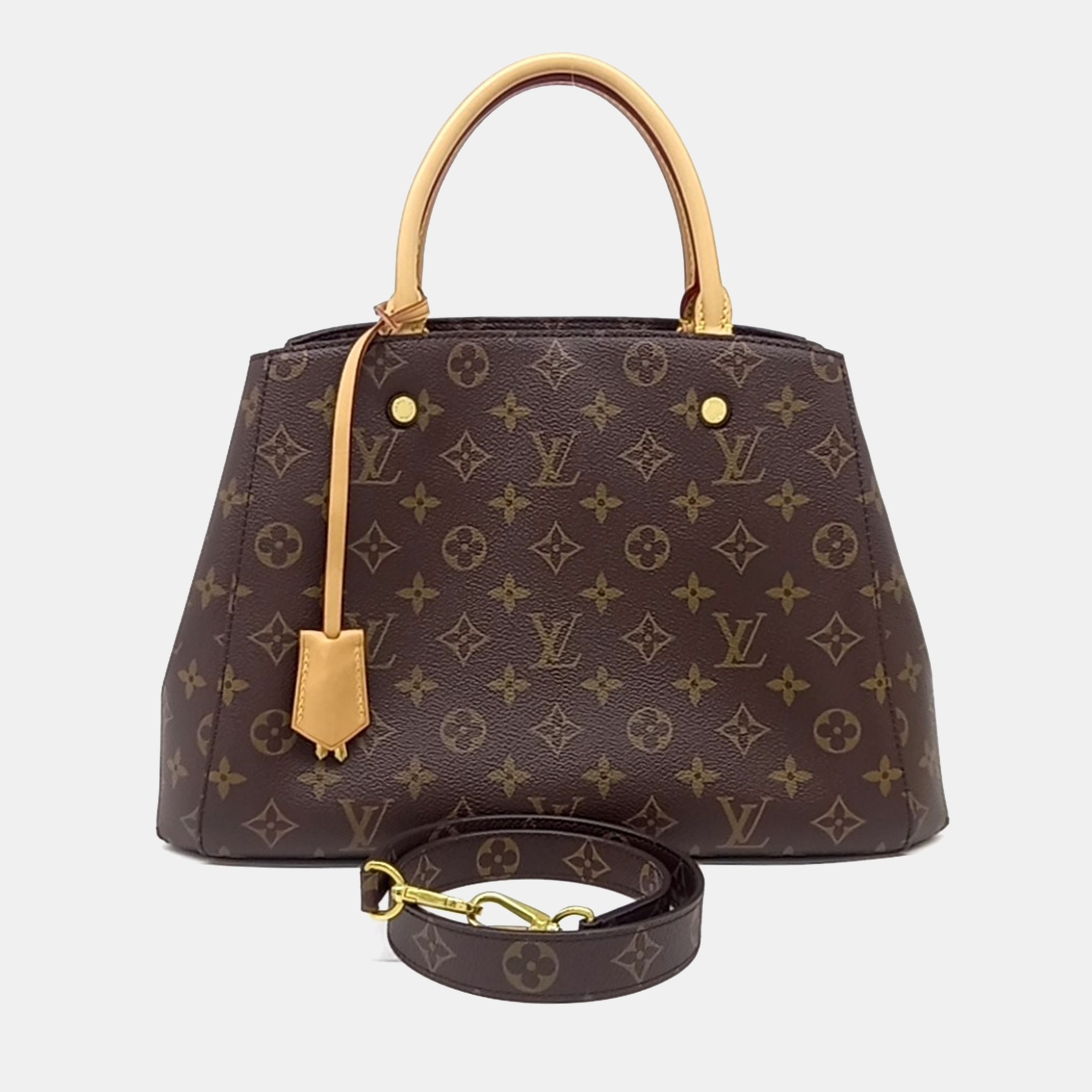 

Louis Vuitton Brown Coated Canvas Monogram Montaigne MM