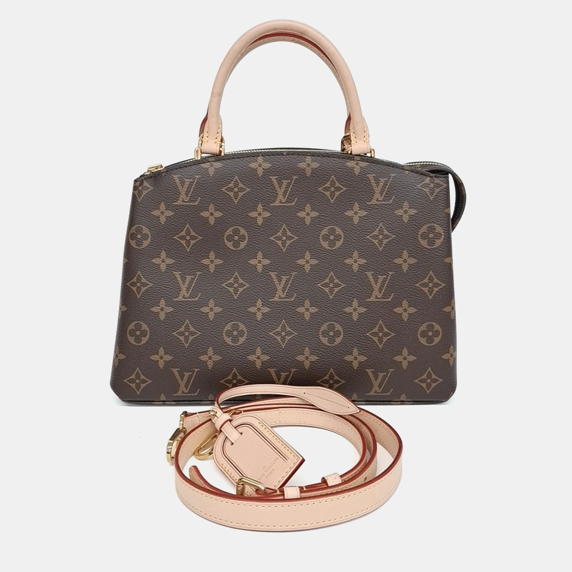 

Louis Vuitton Brown Coated Canvas Monogram Petite de Palais