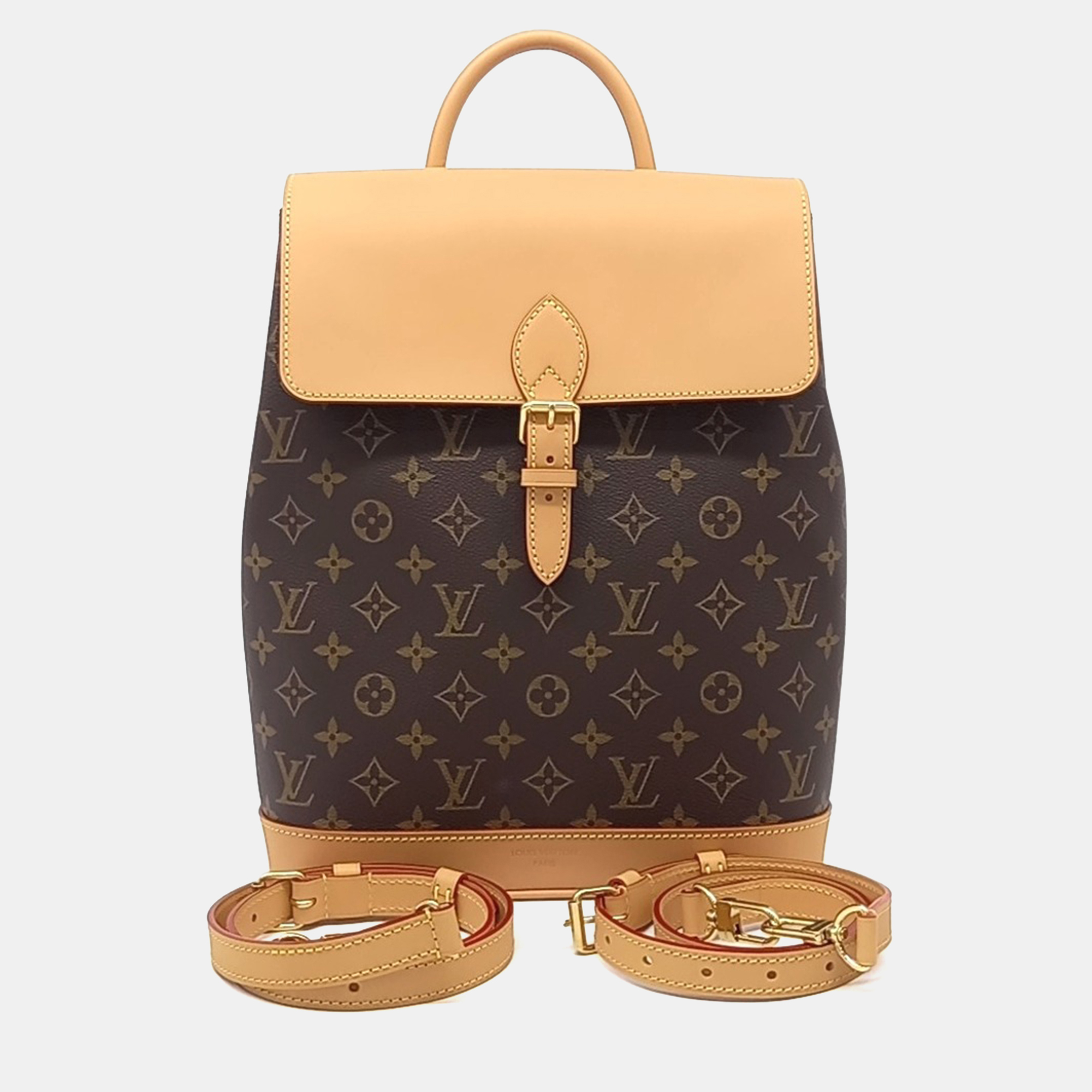 

Louis Vuitton Brown Coated Canvas Monogram Soho MM