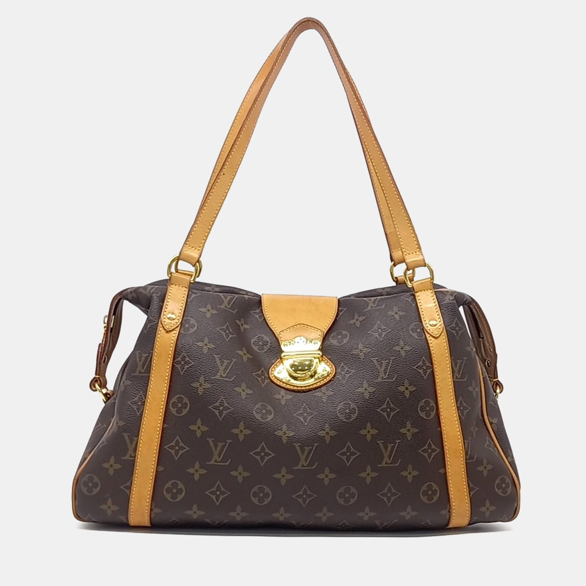 

Louis Vuitton Brown Coated Canvas Monogram Stresa GM
