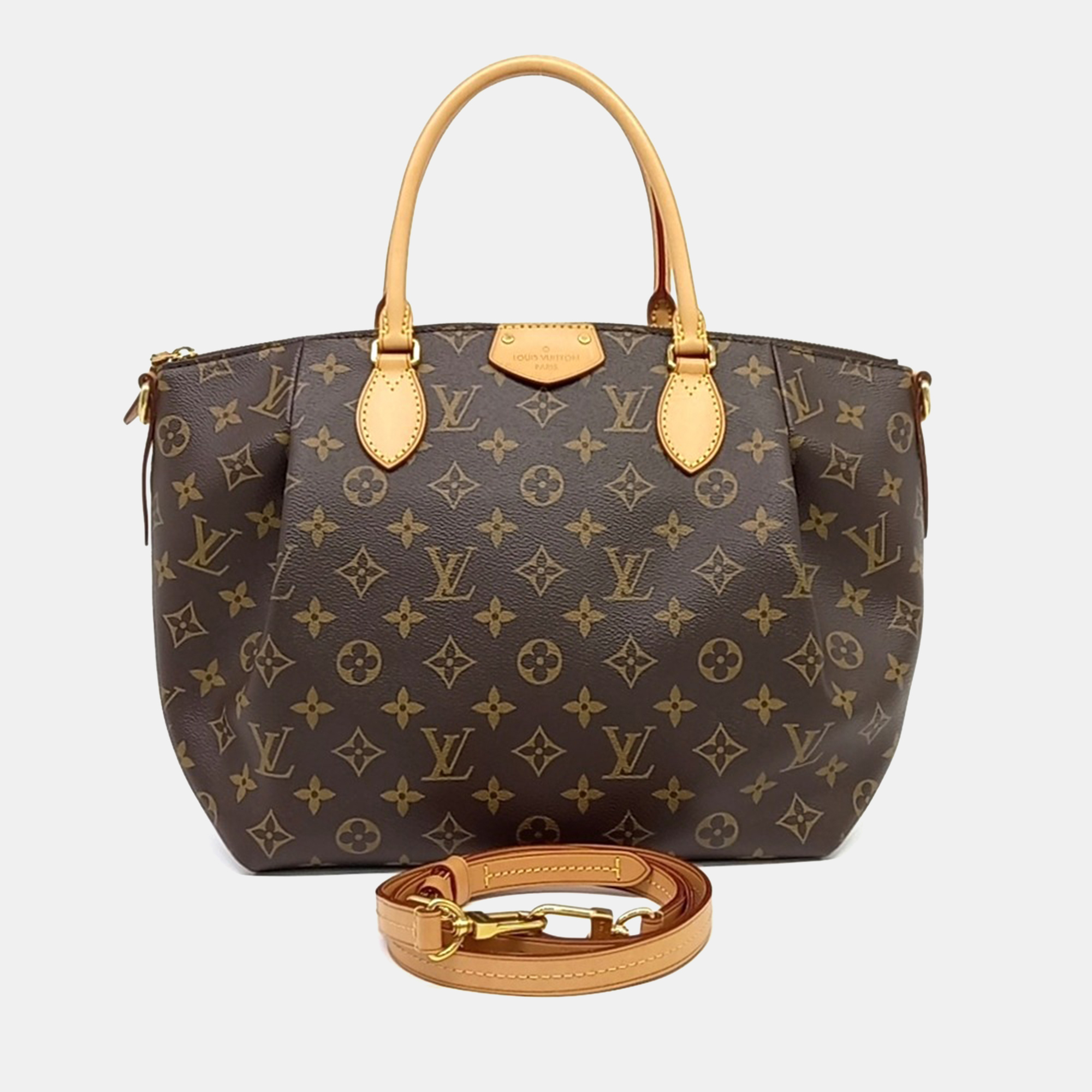 

Louis Vuitton Brown Coated Canvas Monogram Turenne MM