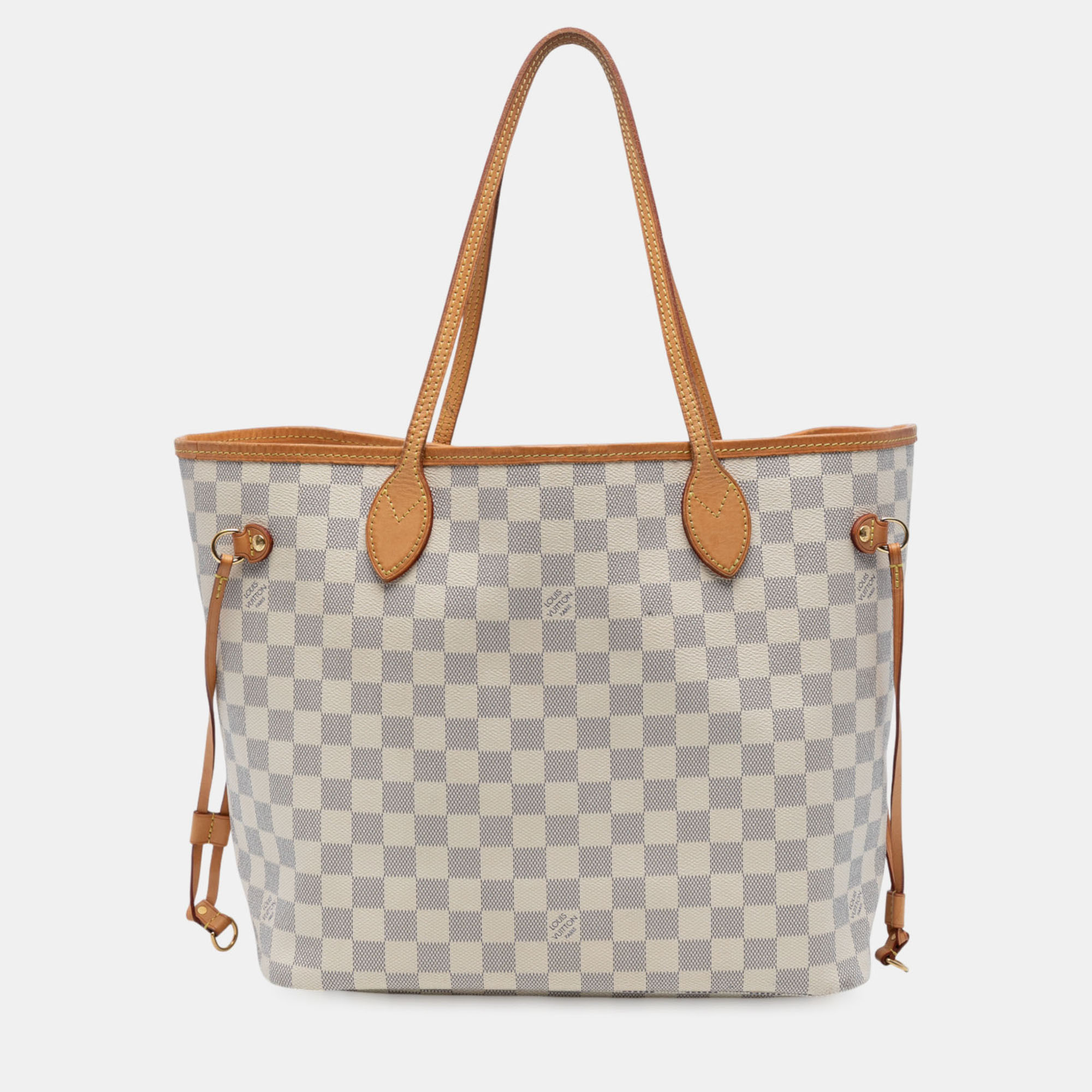 

Louis Vuitton White Damier Azur Neverfull MM