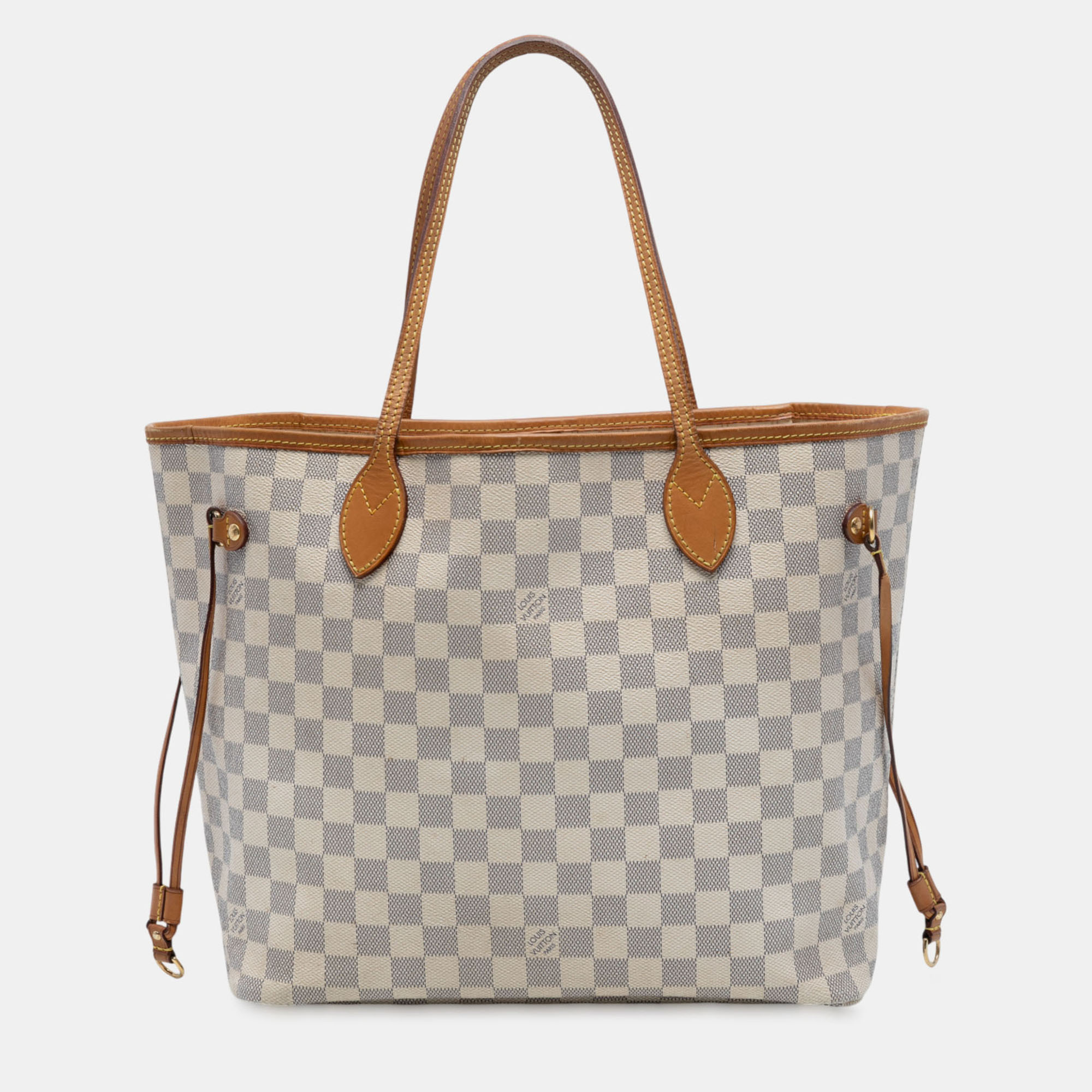 

Louis Vuitton White Damier Azur Neverfull MM