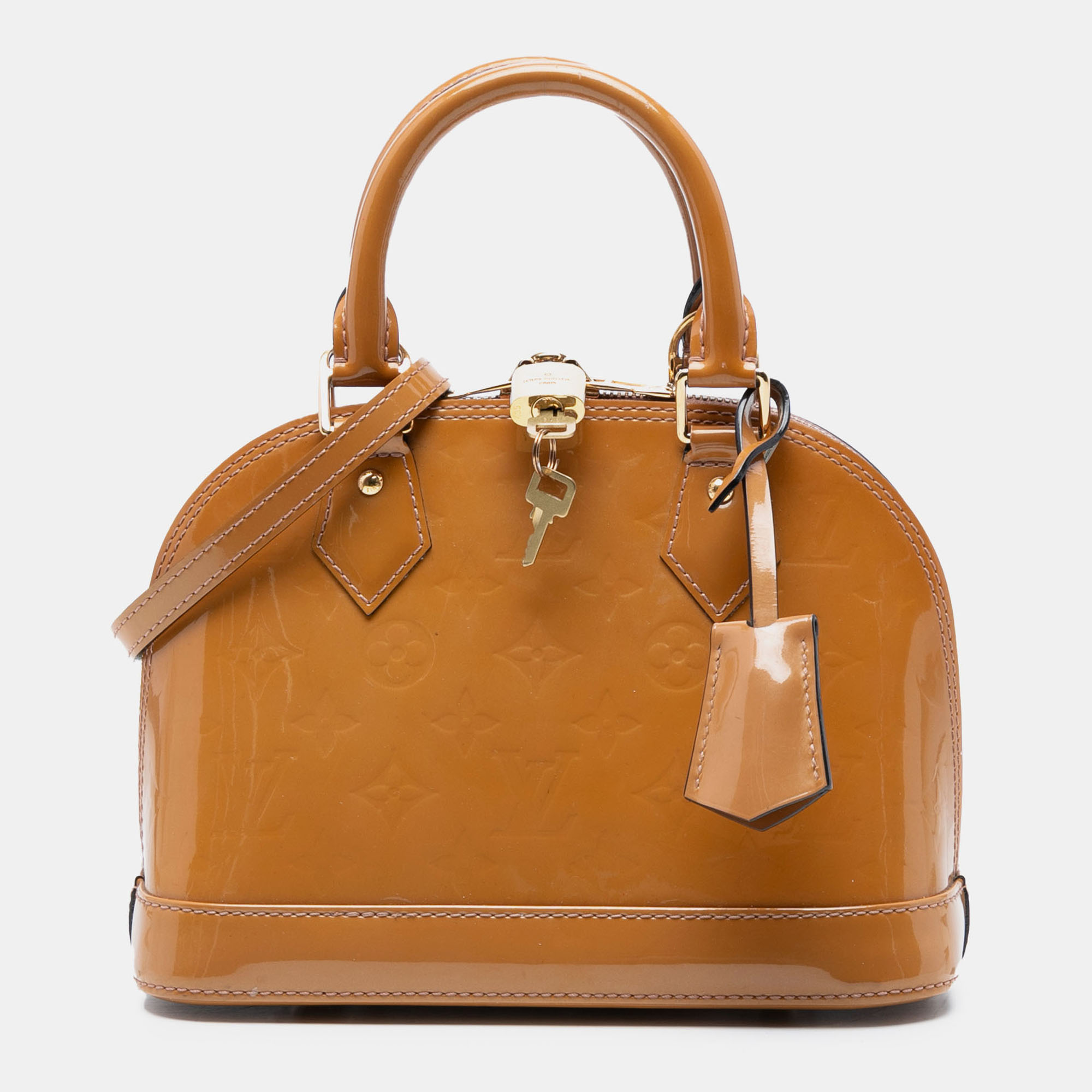 

Louis Vuitton Brown Monogram Vernis Alma BB