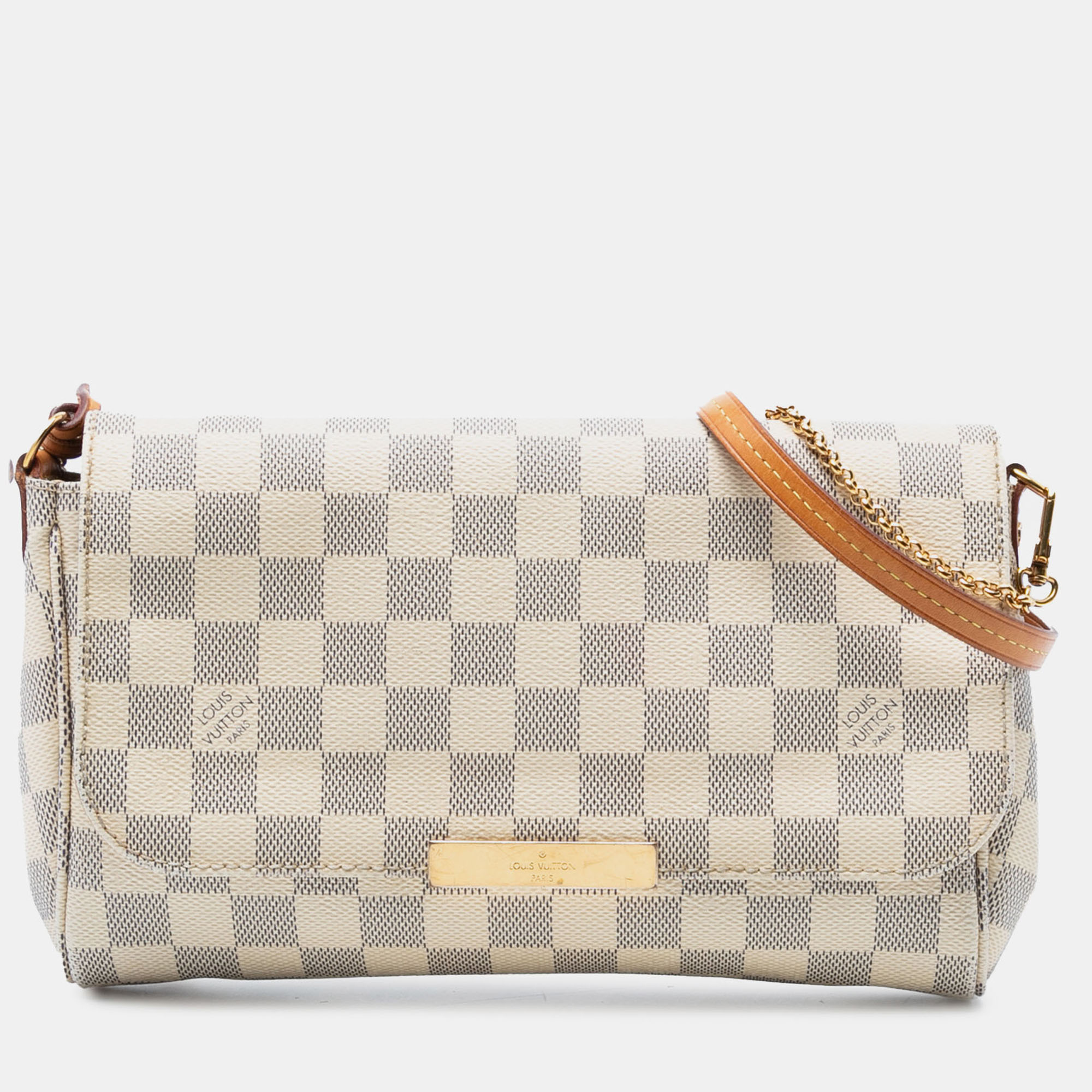 

Louis Vuitton White Damier Azur Favorite MM