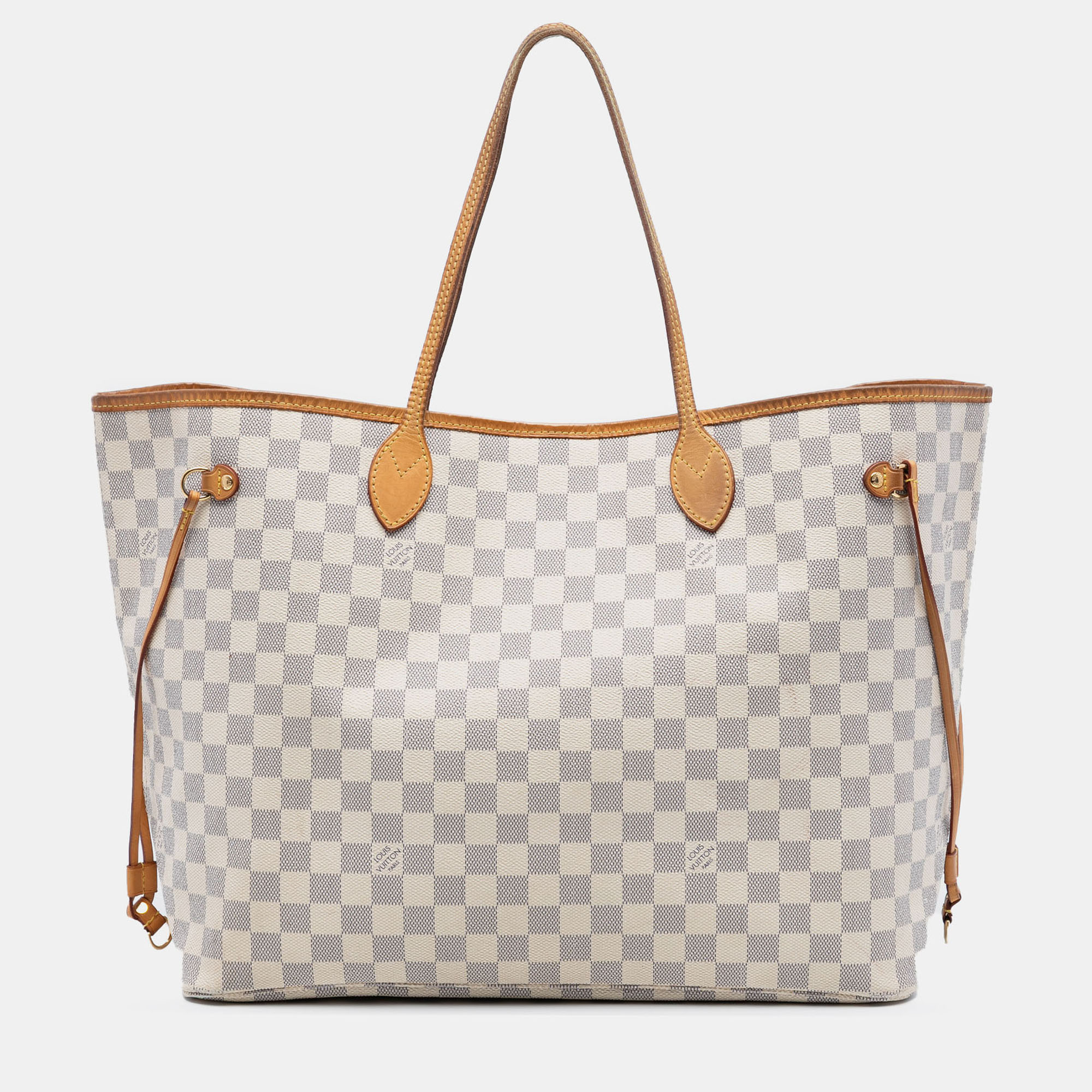 

Louis Vuitton White Damier Azur Neverfull GM