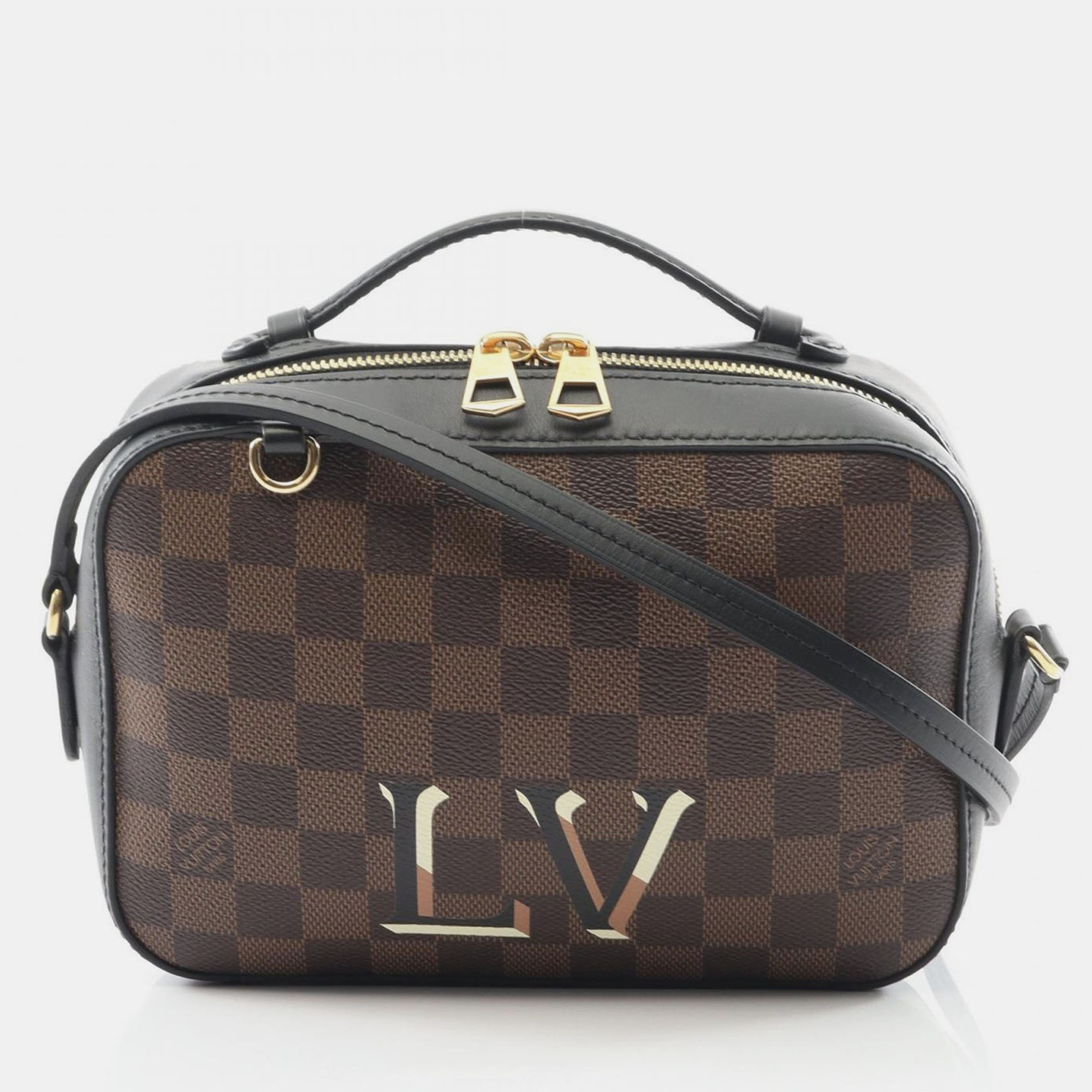 

Louis Vuitton Santa Monica Damier Ebene Canvas Crossbody Bag, Black