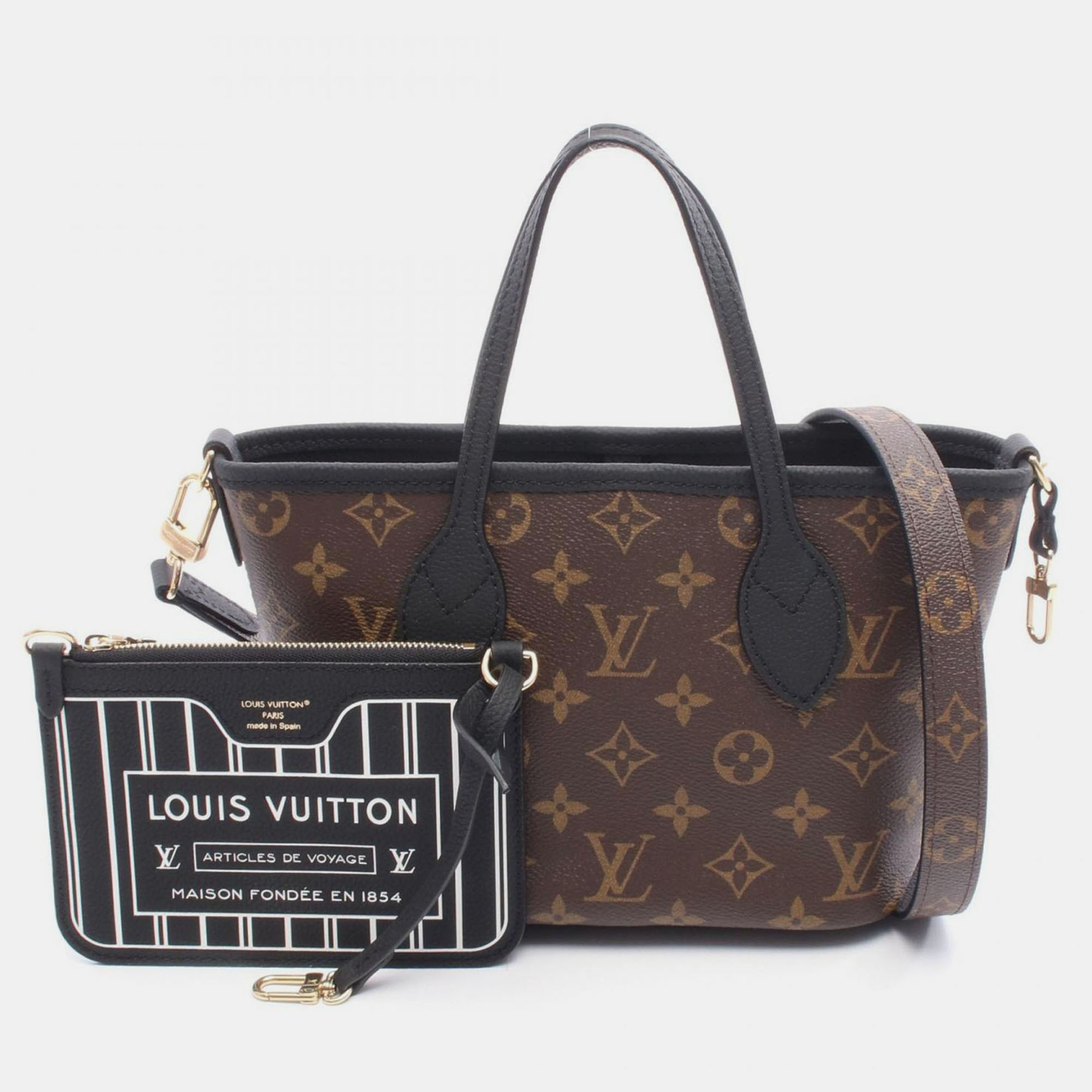 

Louis Vuitton Neverfull Inside Out BB Brown Monogram Canvas Tote Bag