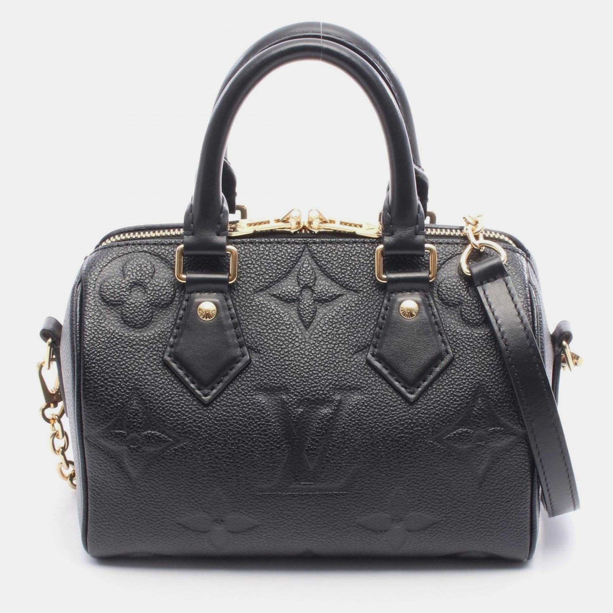

Louis Vuitton Speedy Bandouliere 20 Black Monogram Empreinte Leather Shoulder Bag