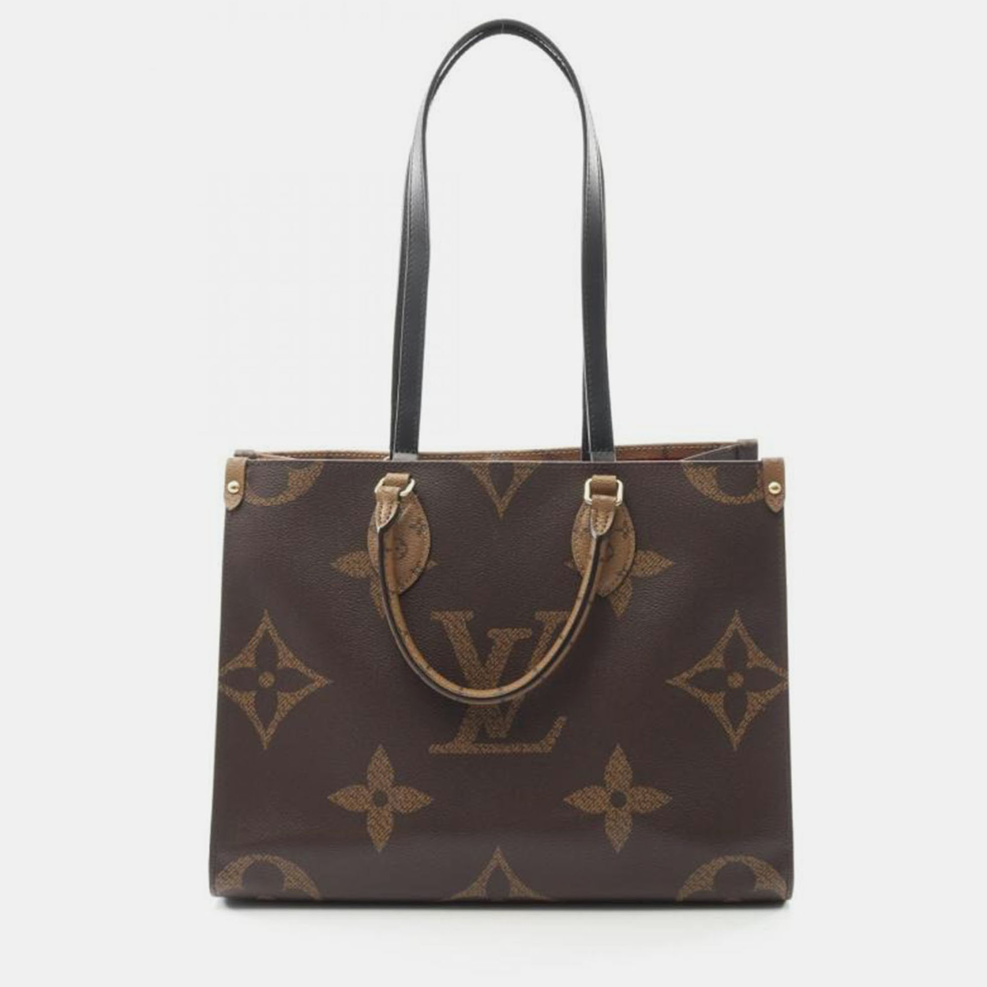 Click to view more detailed imagery on our partner's website Pre-owned Louis Vuitton Onthego Mm Monogram Giant Reverse Canvas Tote Bag In Brown