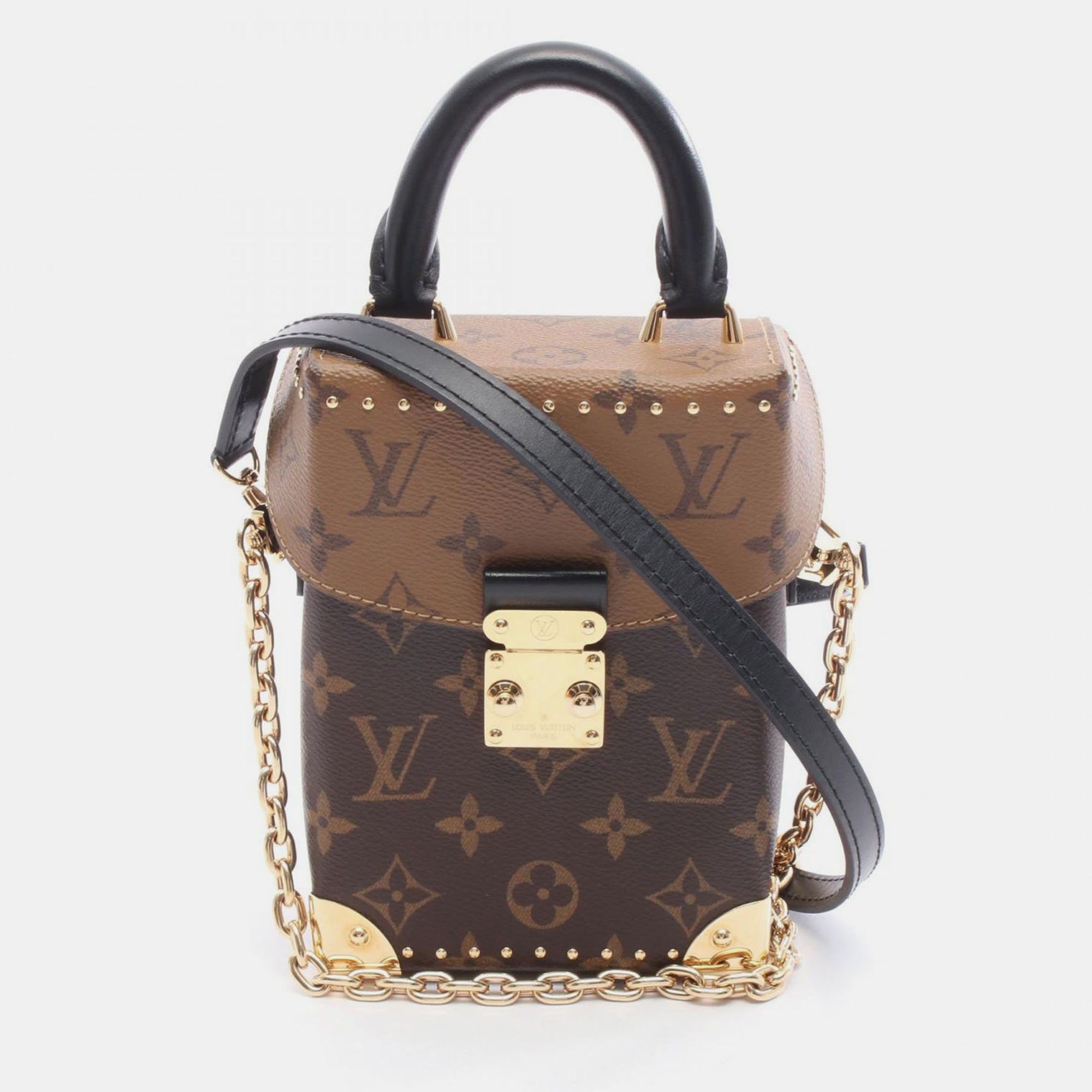 

Louis Vuitton Camera Box Brown Monogram Reverse Leather Crossbody Bag