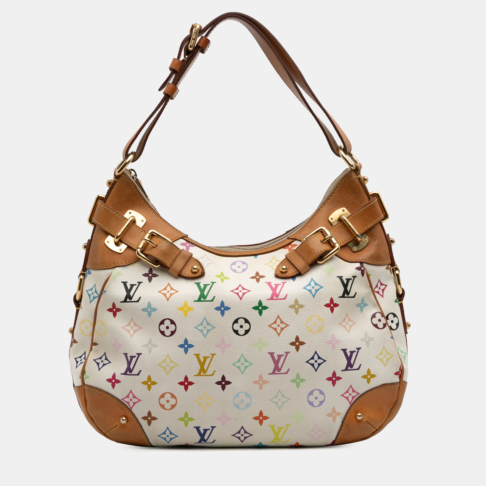 

Louis Vuitton White Monogram Multicolore Greta