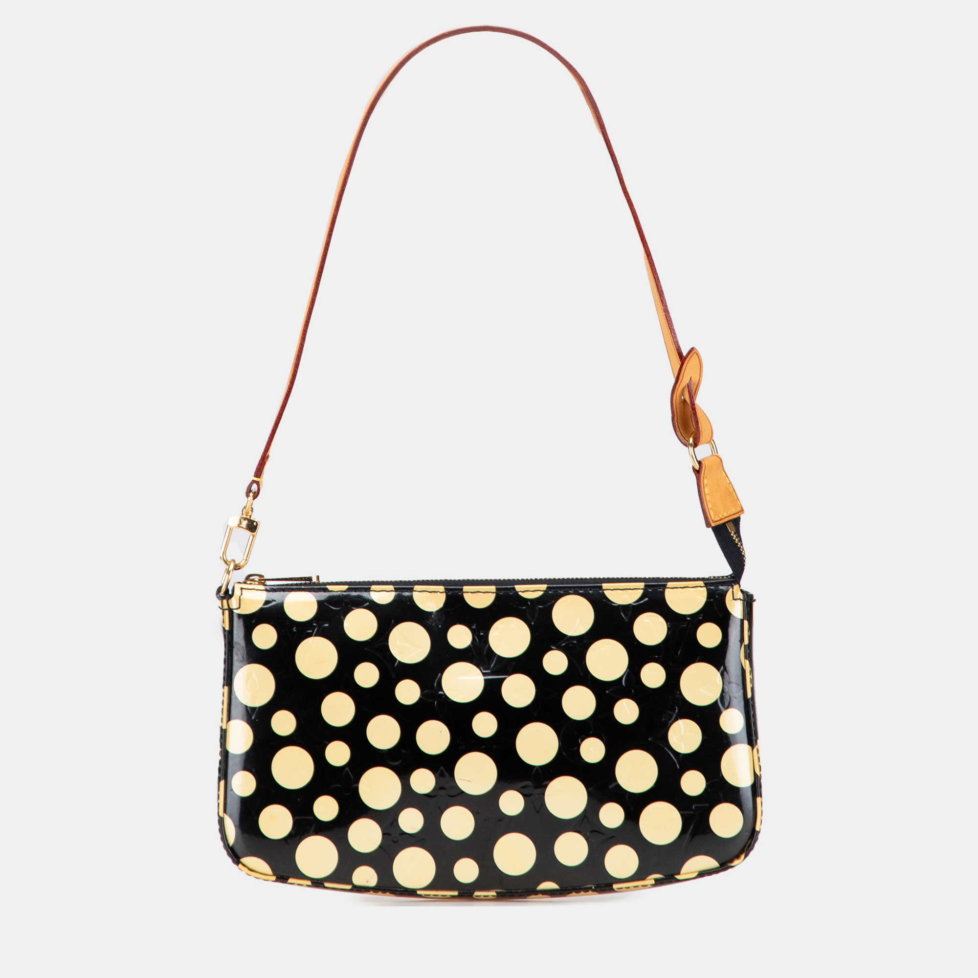 

Louis Vuitton Black Yayoi Kusama Monogram Vernis Dots Infinity Pochette Accessoires