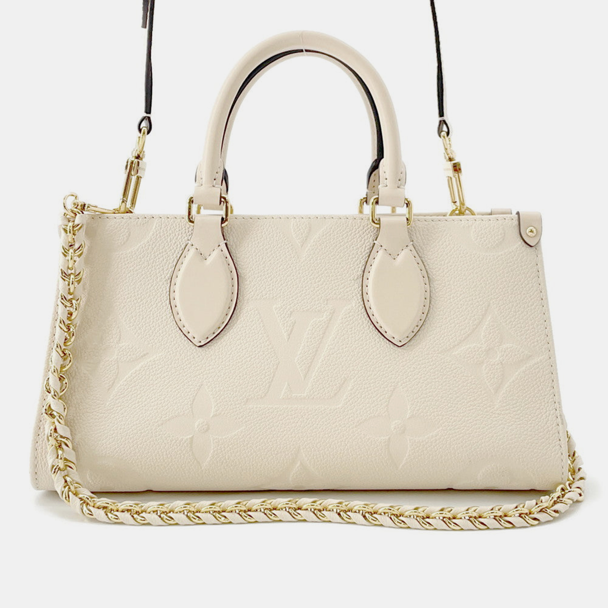 

Louis Vuitton Onthego Claim Monogram Empreinte Leather Size Ew, Cream