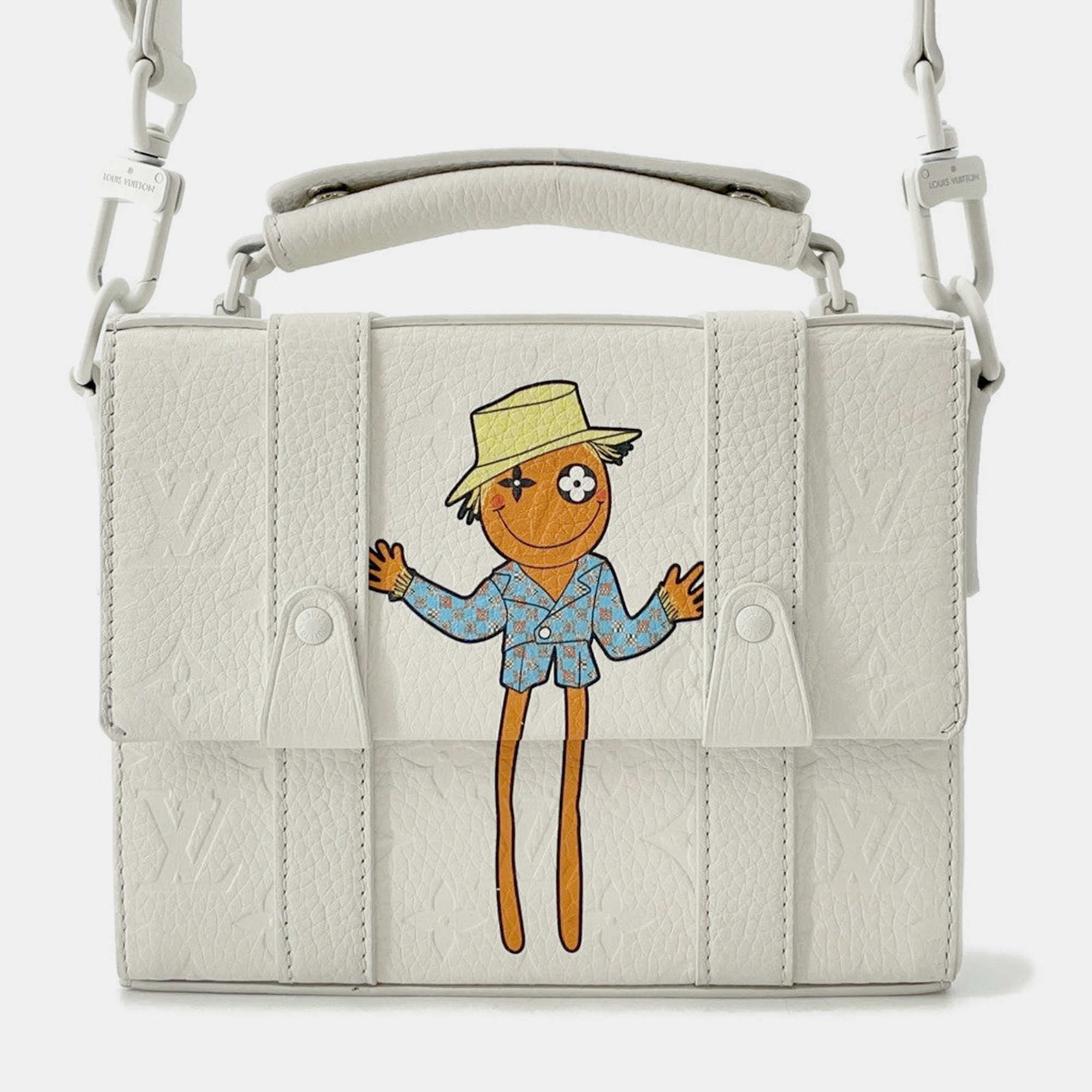 

Louis Vuitton Flap Soft Trunk Messenger White Taurillon Leather