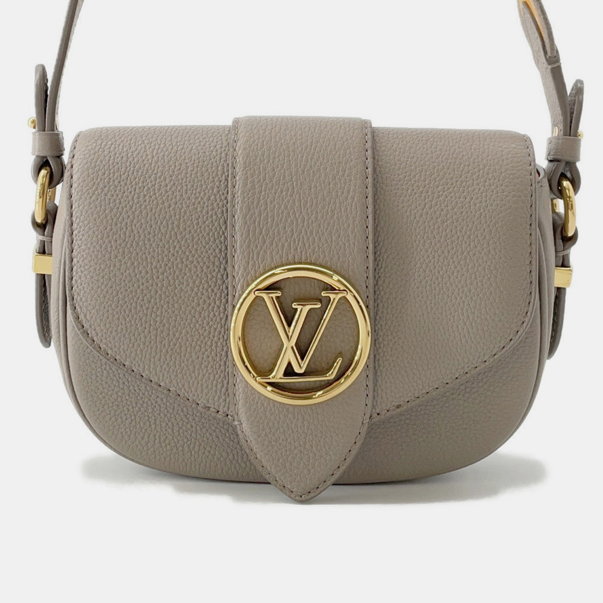 

Louis Vuitton Pont Neuf Soft Greige Calf Leather PM, Grey