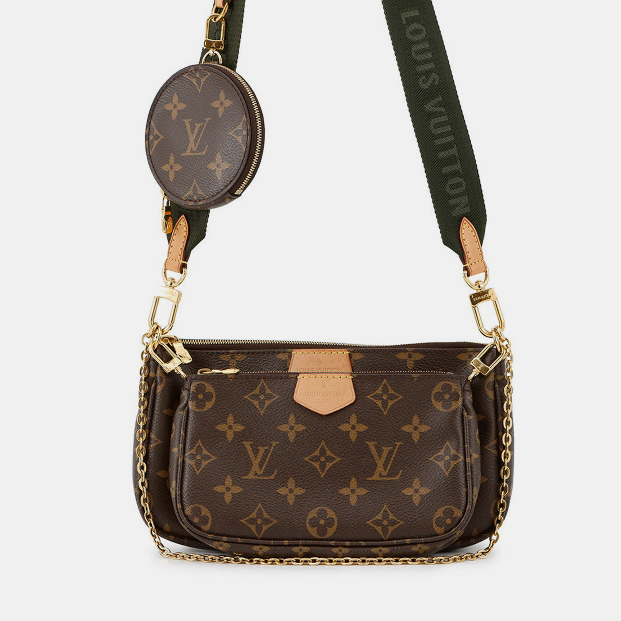 

Louis Vuitton Multi Pochette Accessoires Khaki/Brown Monogram