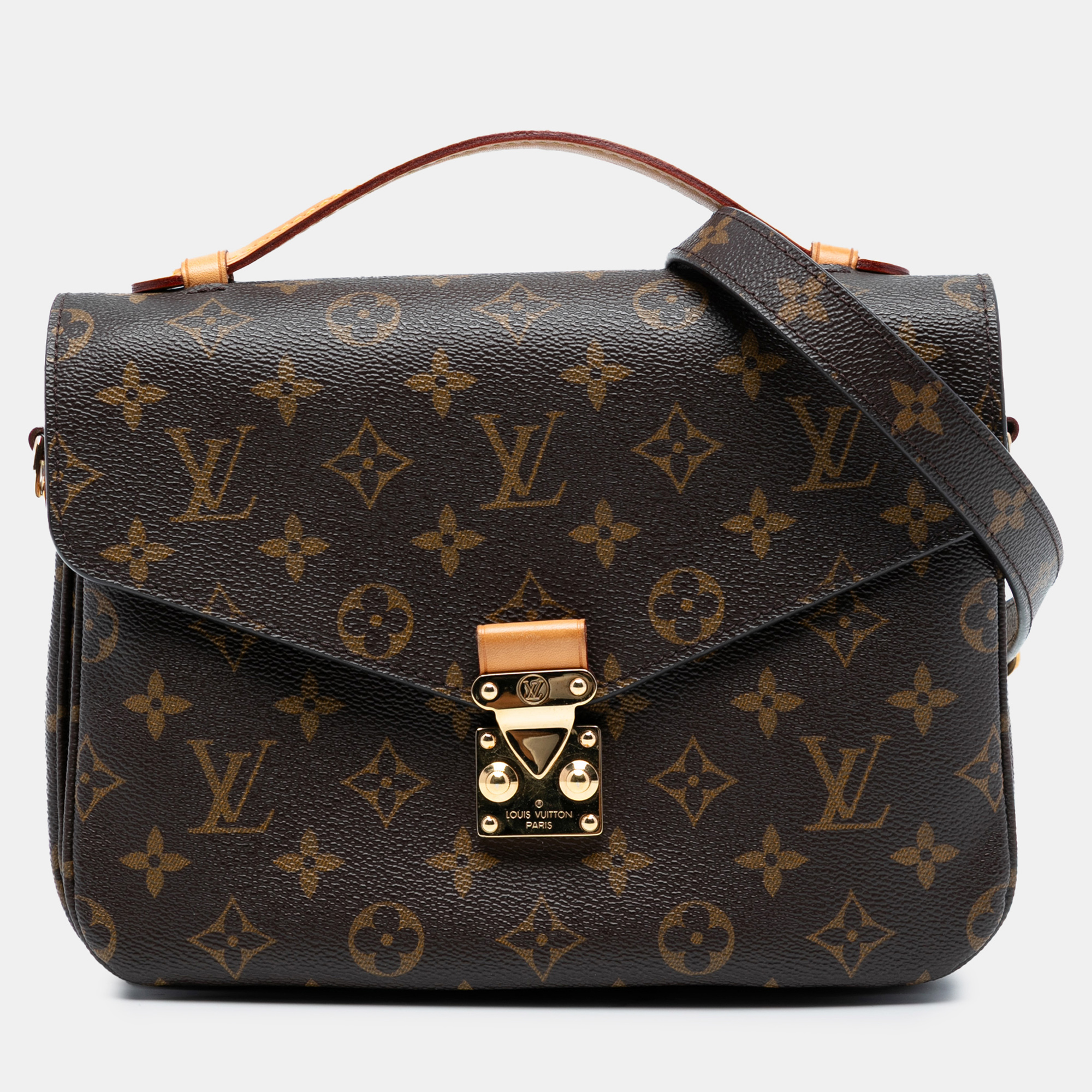 

Louis Vuitton Brown Monogram Pochette Metis