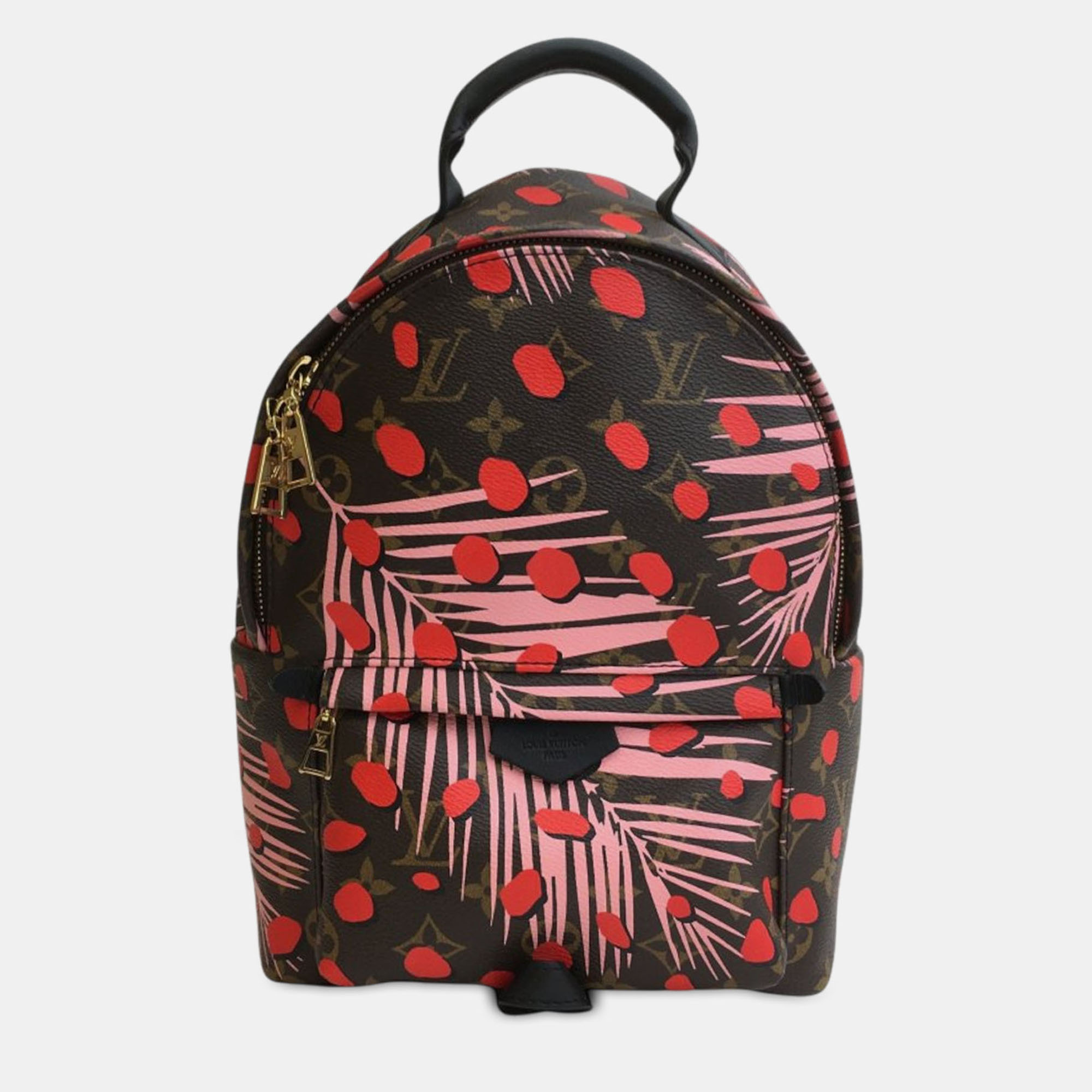 Pre-owned Louis Vuitton Brown Monogram Jungle Dots Palm Springs Pm