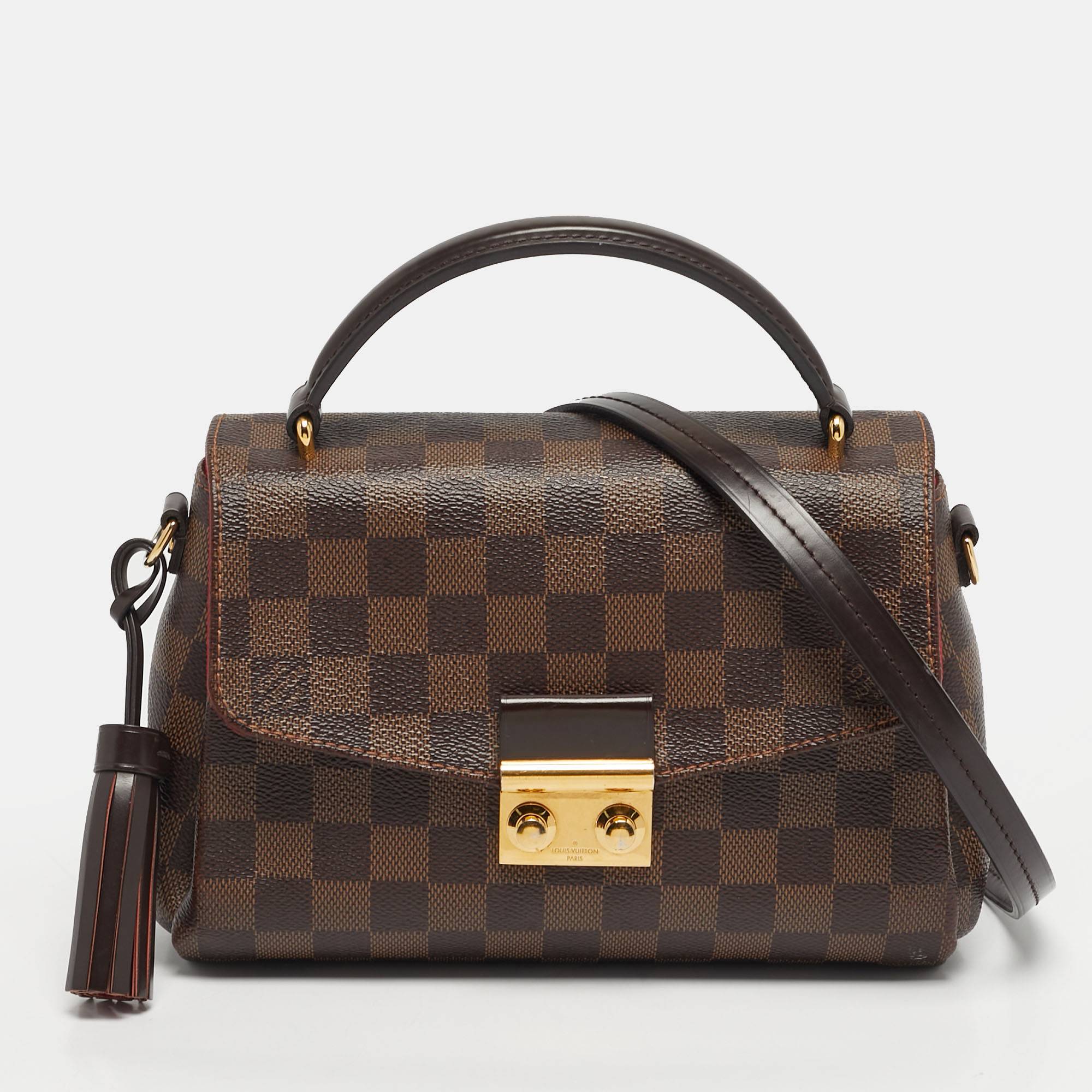 

Louis Vuitton Croisette Damier Ebene Canvas Bag, Brown