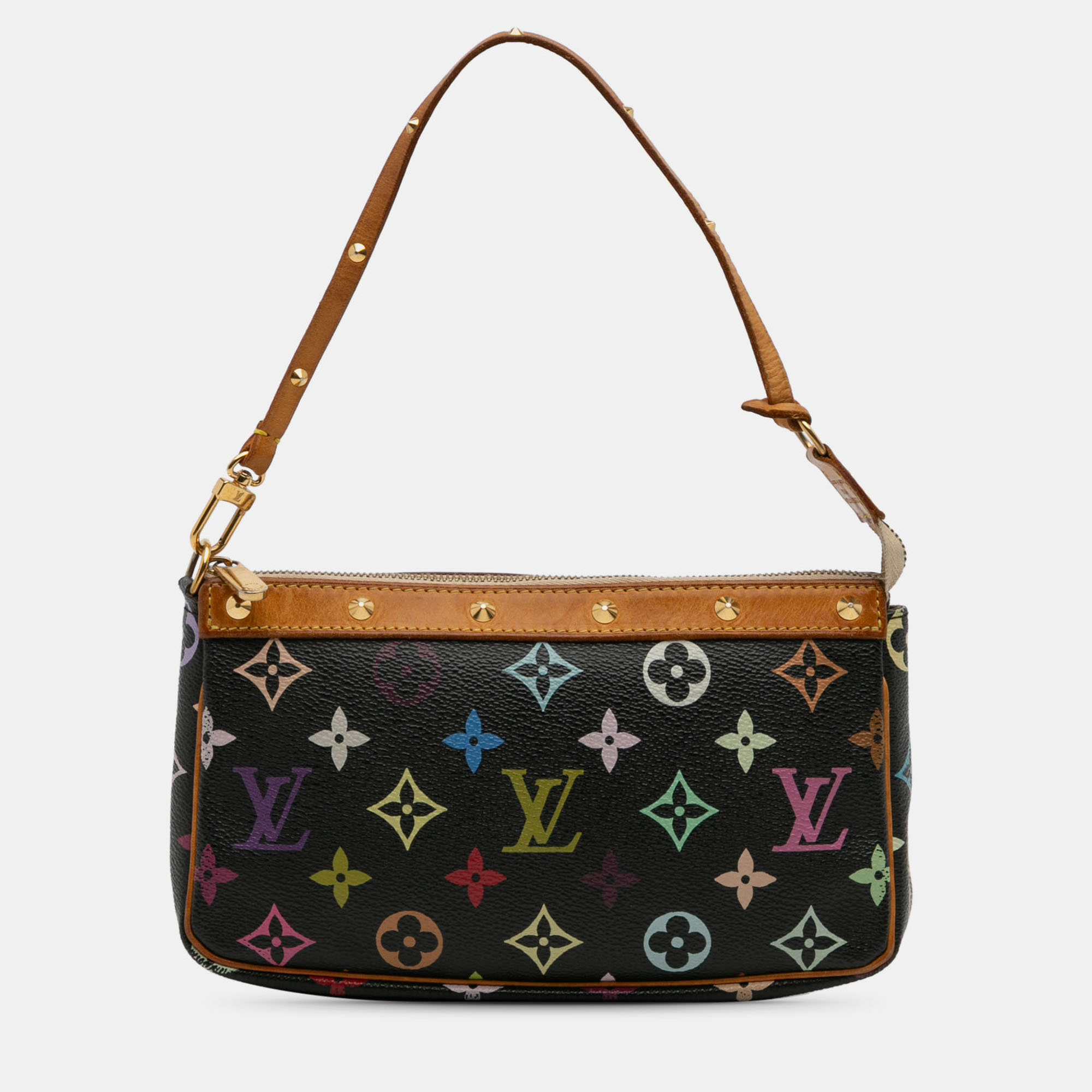 

Louis Vuitton Black Monogram Multicolore Pochette Accessoires