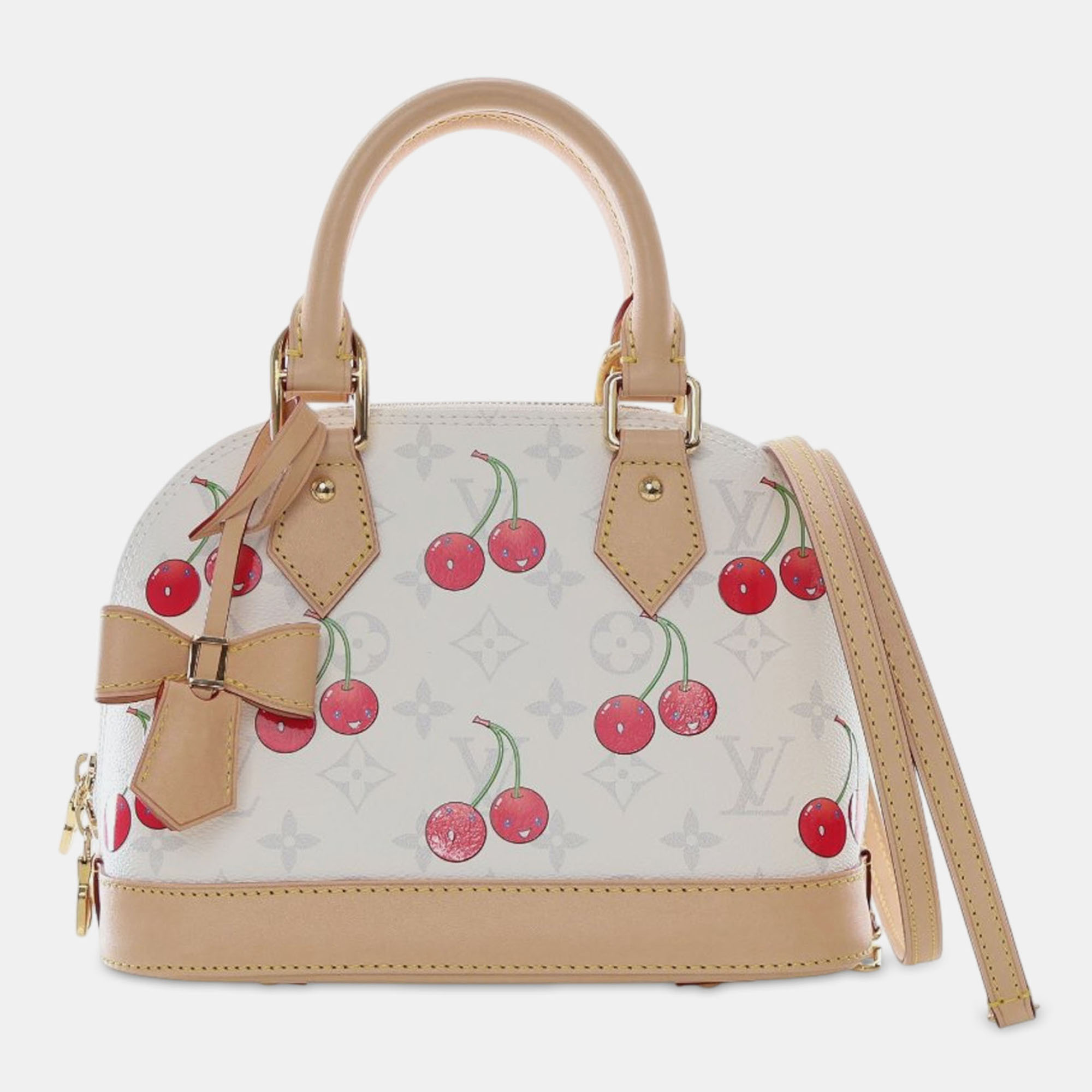 

Louis Vuitton White Takashi Murakami Monogram Cherry Alma BB